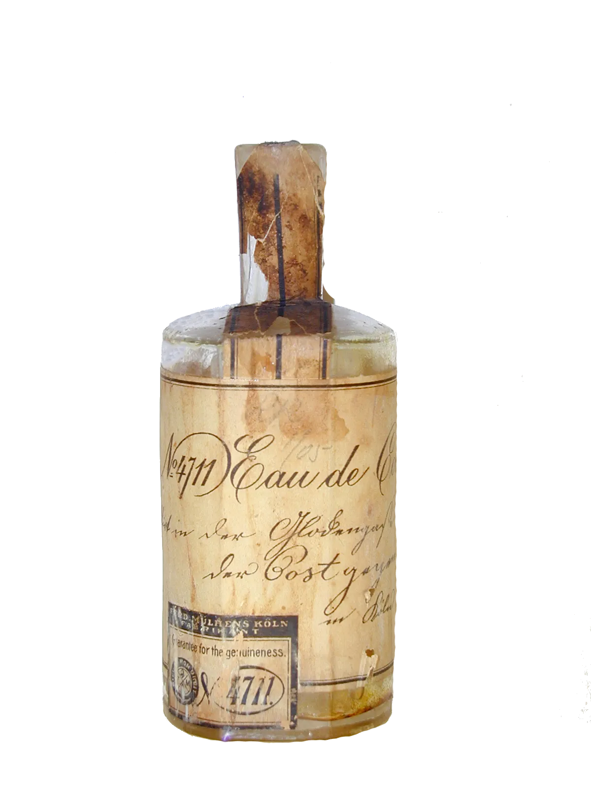 4711 Eau de Cologne bottle after the year 1881