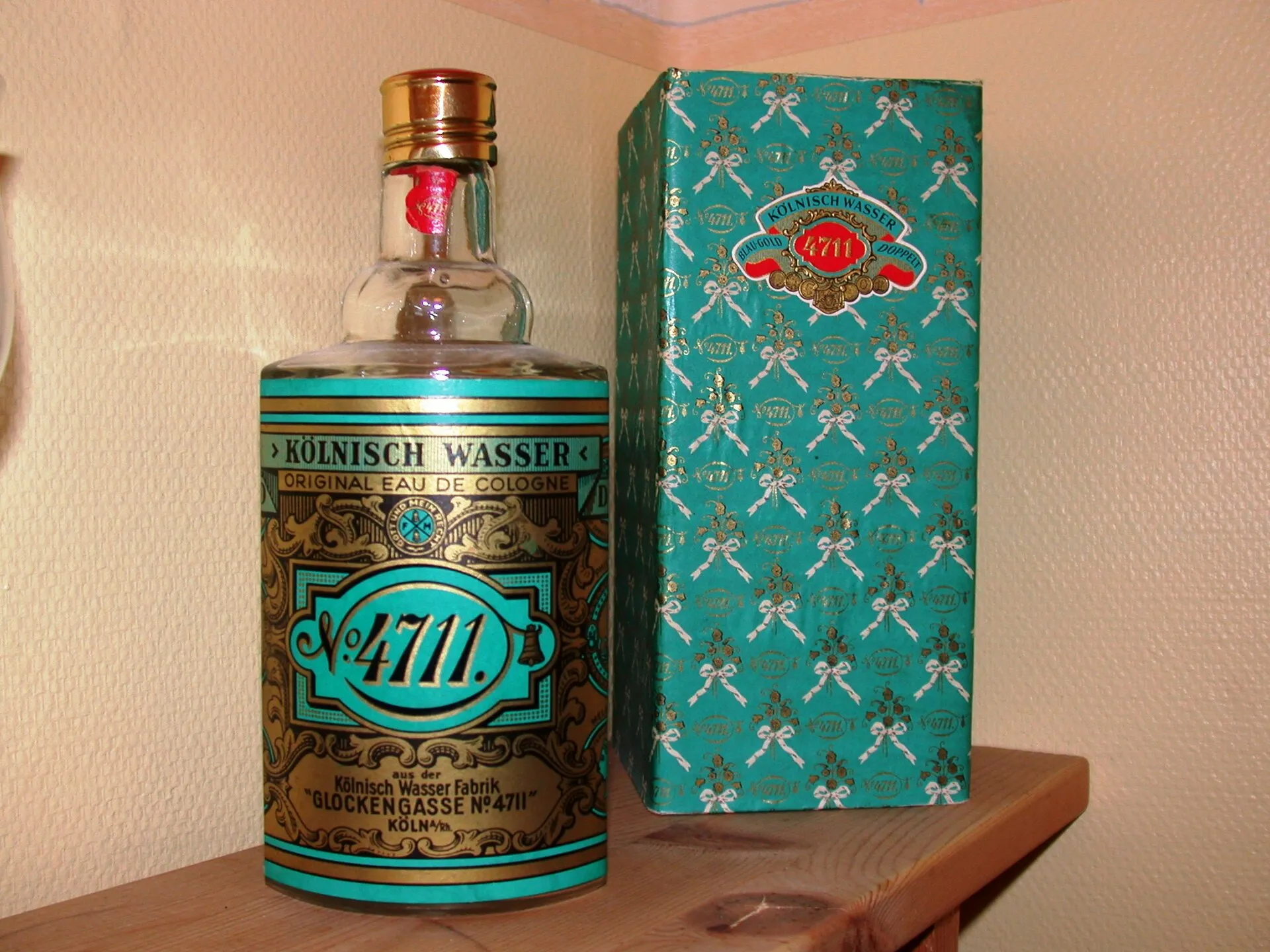 A bottle of the german eau-de-cologne 4711