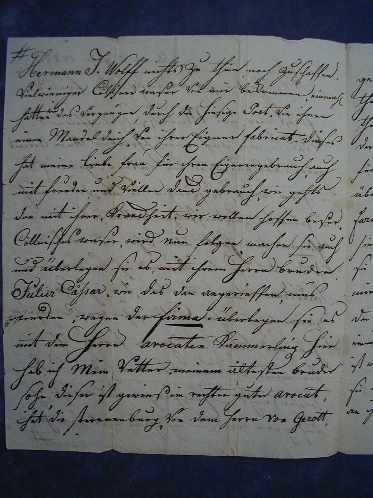 letter of Wilhelm Mülhens page2