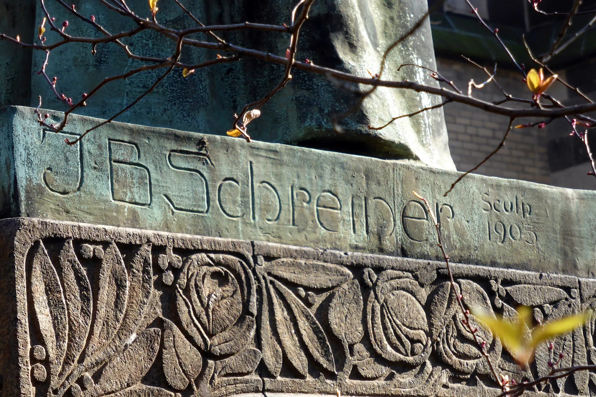 Adolph Kolping -Denkmal, Kolpingplatz, Köln-Altstadt-Nord. Bronceguss Förster u. Kracht Düsseldorf 1903; Bildhauer Johann Baptist Schreiner.