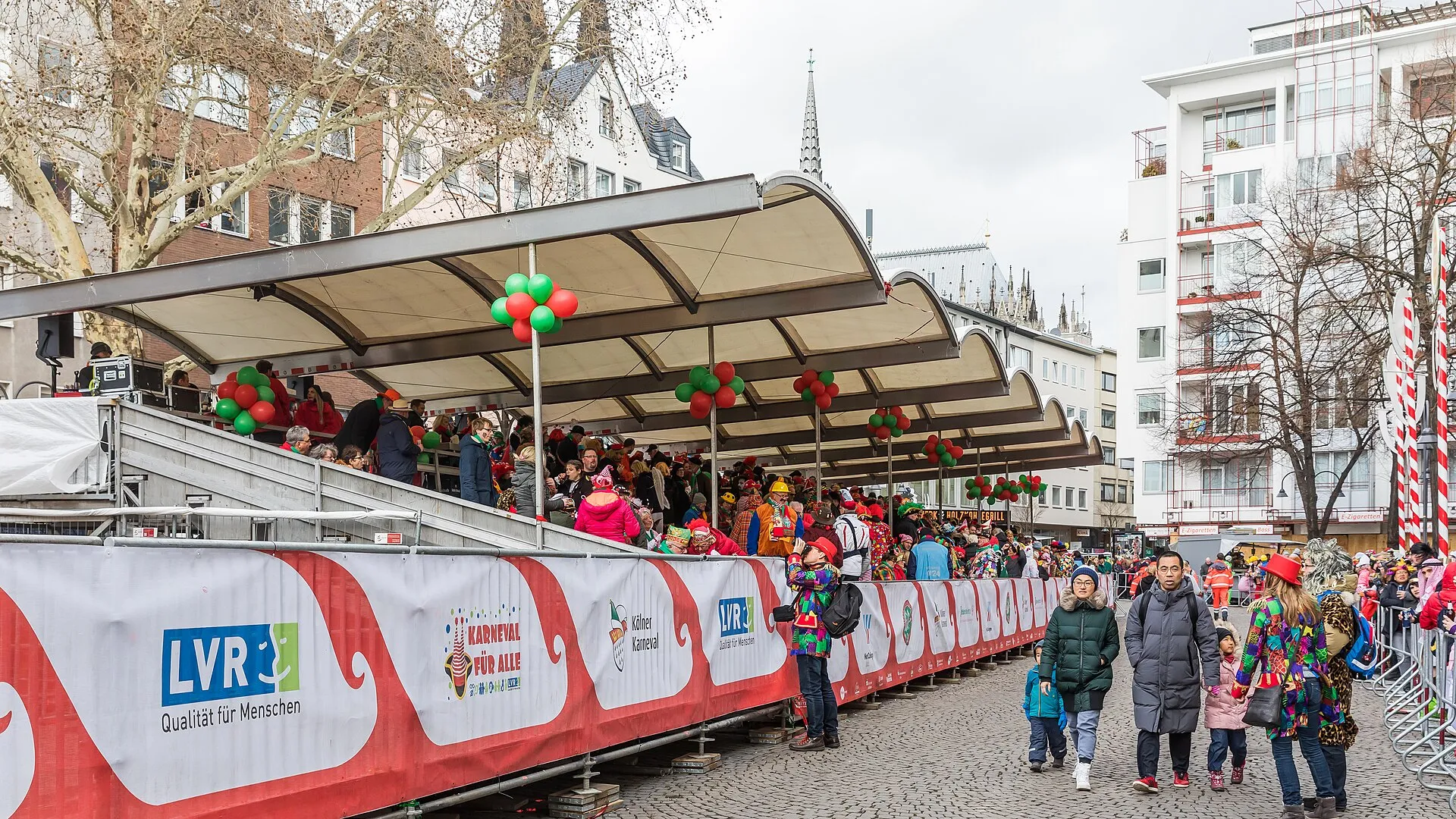 Karneval in Köln - Tribünen Alter Markt