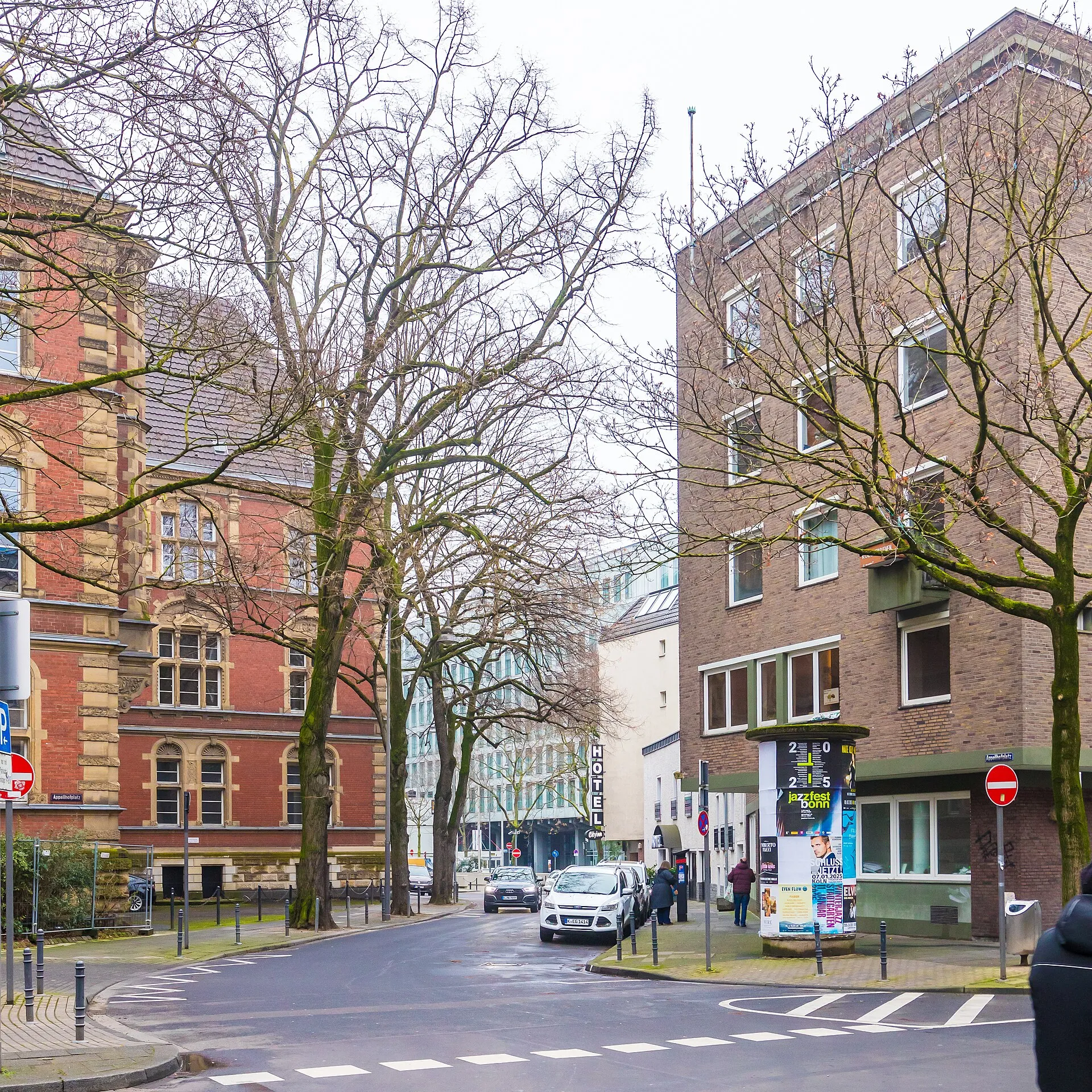 Appellhofplatz, Köln, westlicher Teil, Blick Richtung Osten. Standort: Neven-DuMont-Straße