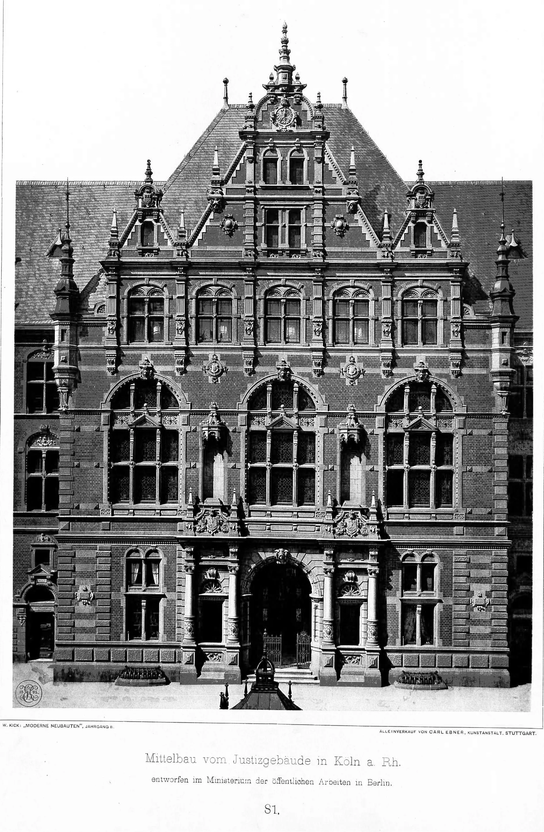Appellationsgericht, Hauptfront (1898)