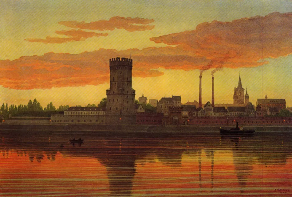 Köln Bayenturm und Severinsviertel