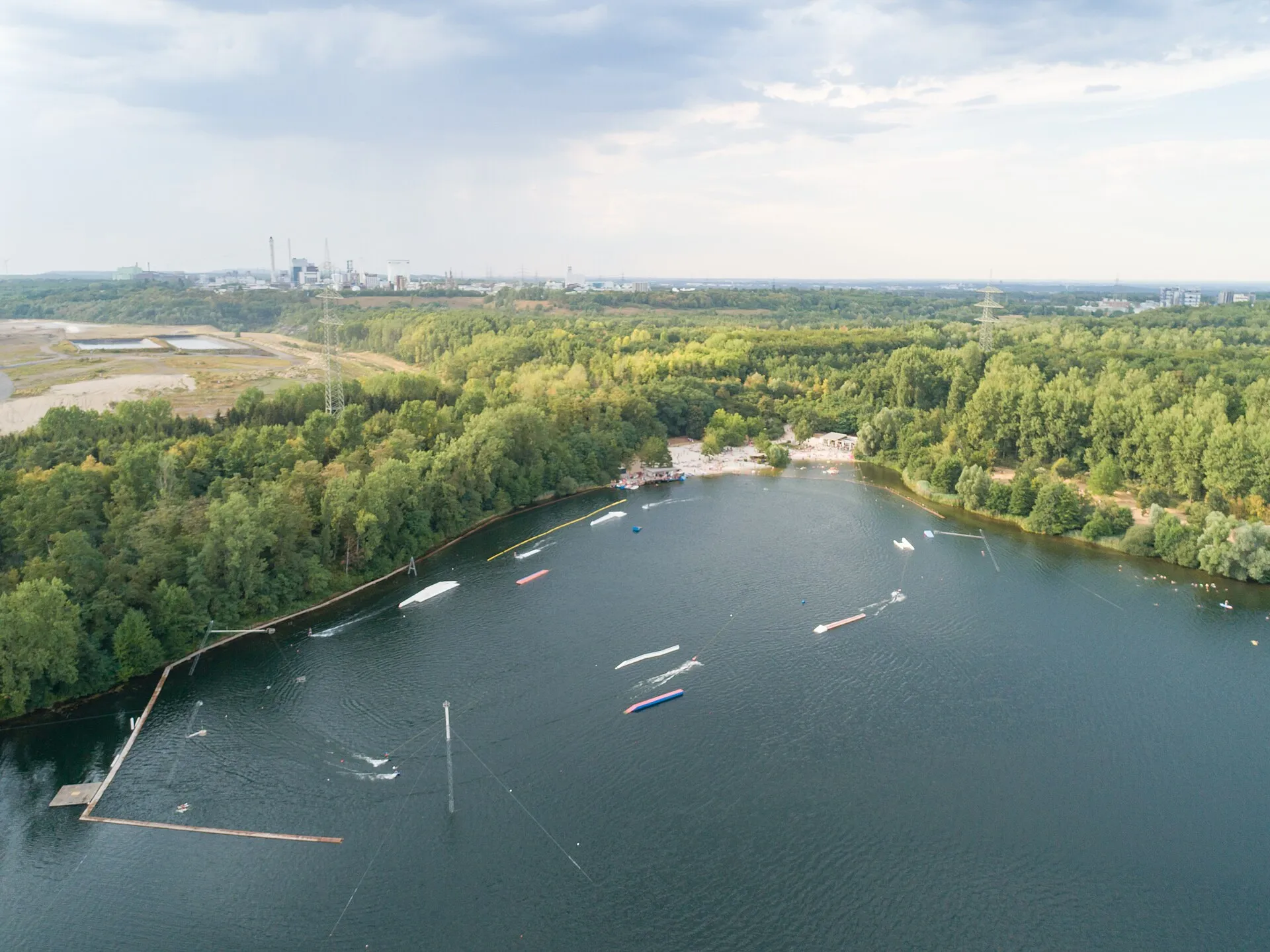 Bleibtreusee lake in Brühl, Germany