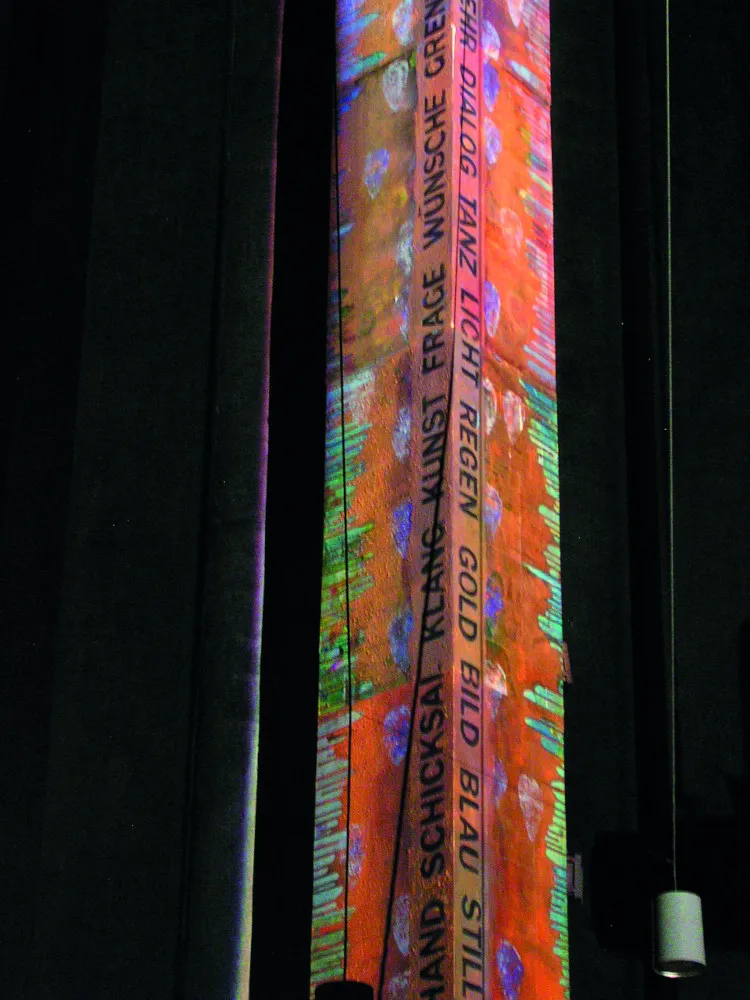 Art work "Entfaltung" from Eva Marie Degenhardt in the church Christi Verklärung, Cologne