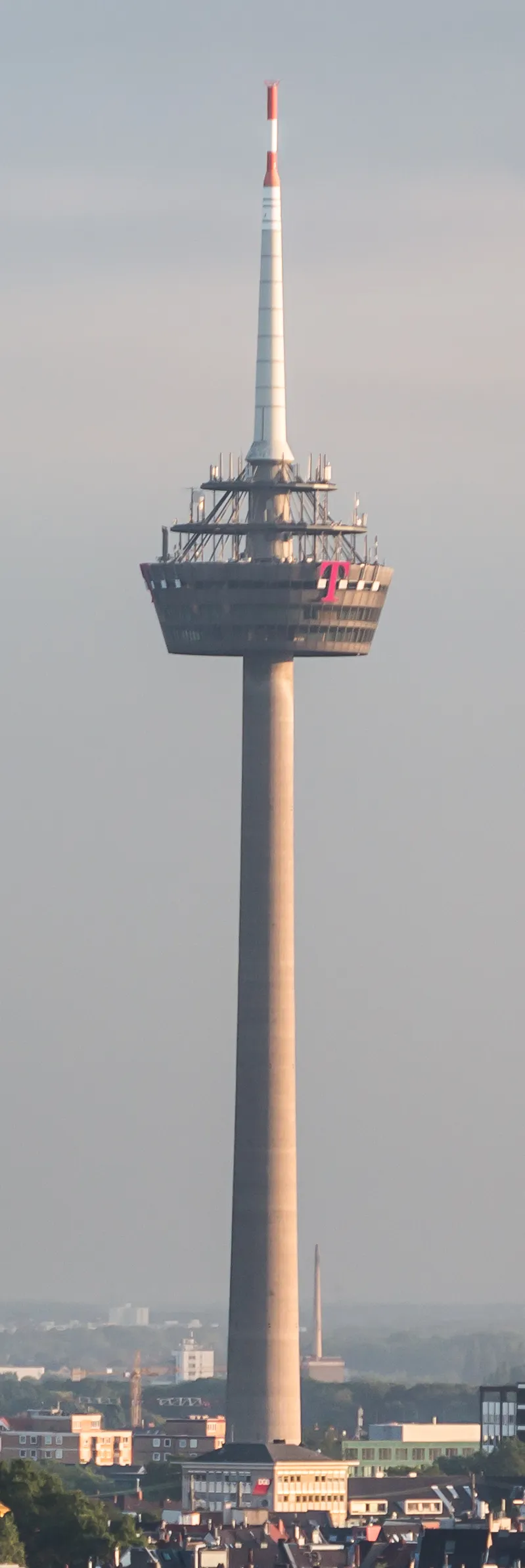Hot air ballooning trip across Cologne; Colonius