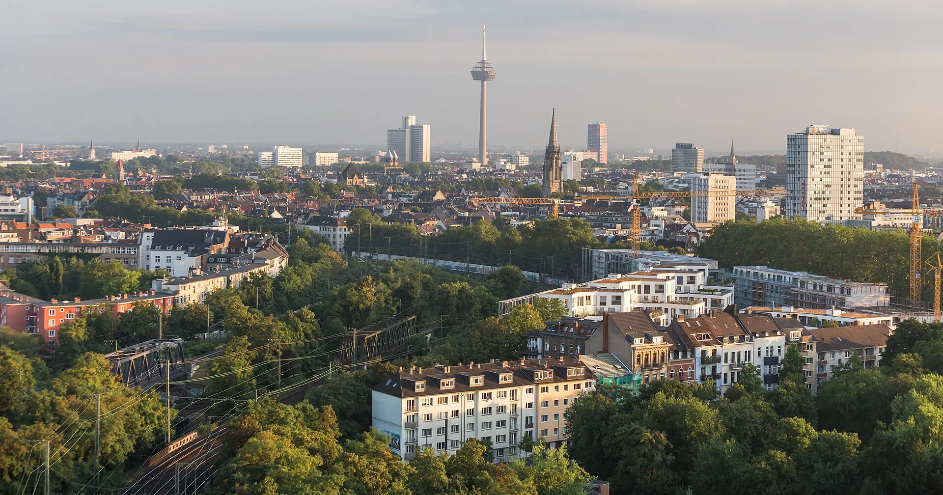 Hot air balloon trip across Cologne