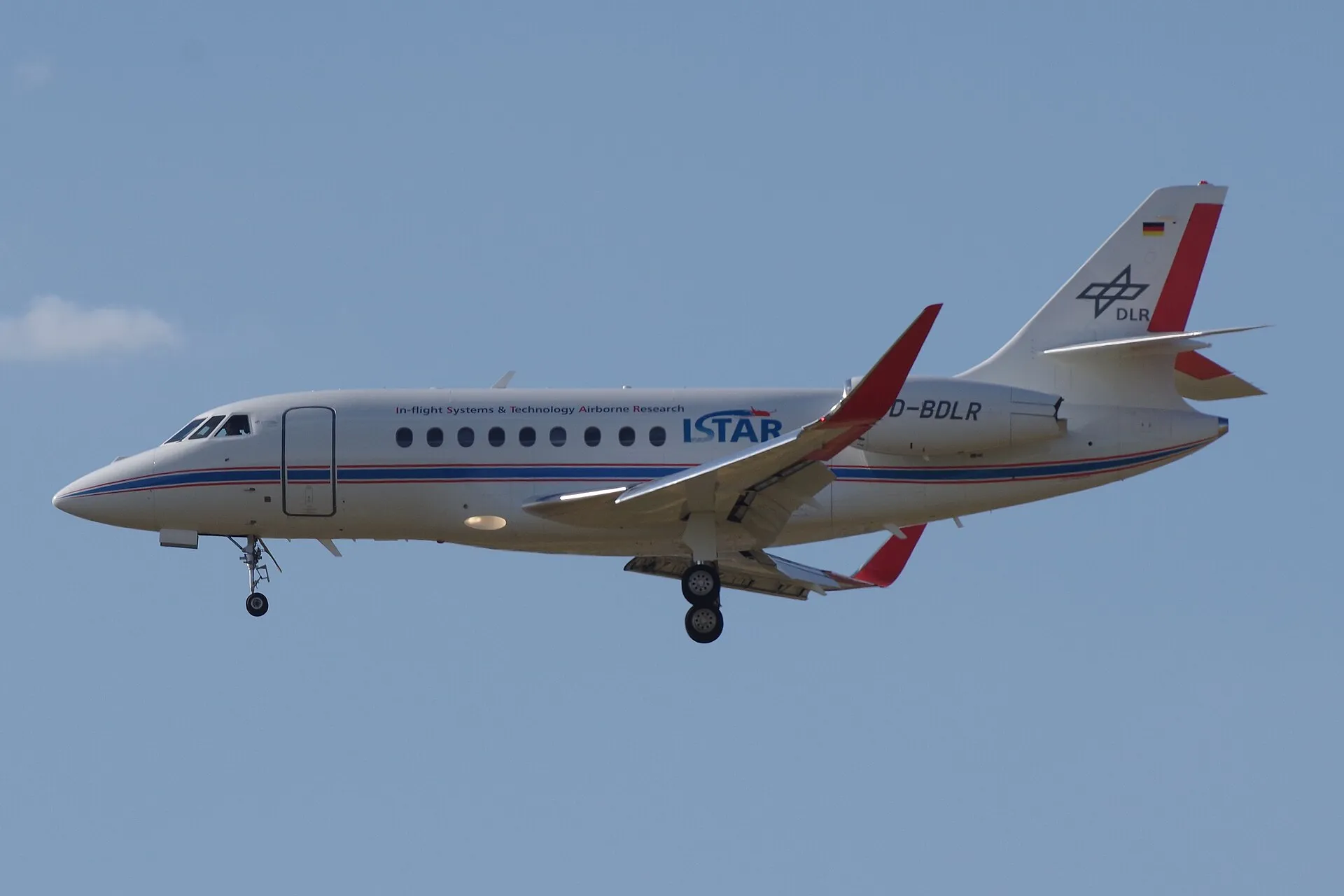 Dassault Falcon 2000LX (c/n 6, D-BDLR) of DLR marked "ISTAR" landing at Schönefeld, Flughafen / EDDB (DE), 2022-06-21 - The André Gerwing Collection ID: 006201