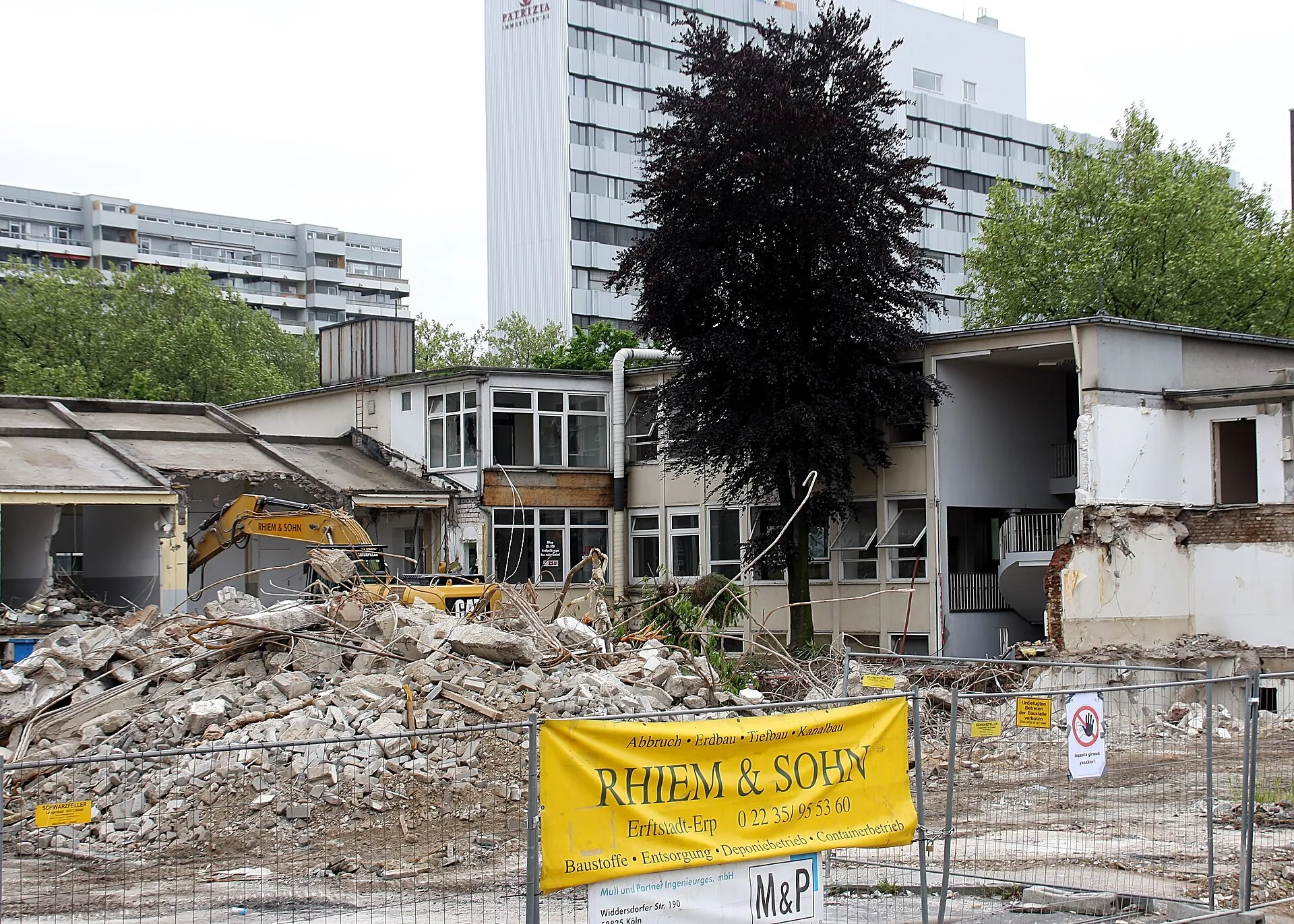 Abriss des alten Moscheegebäudes (Mai 2009)