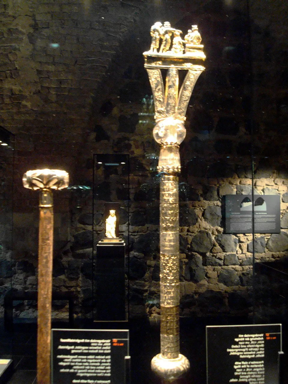 Cologne Cathedral Treasury ( Domschatzkammer ). Medieval crosiers.
