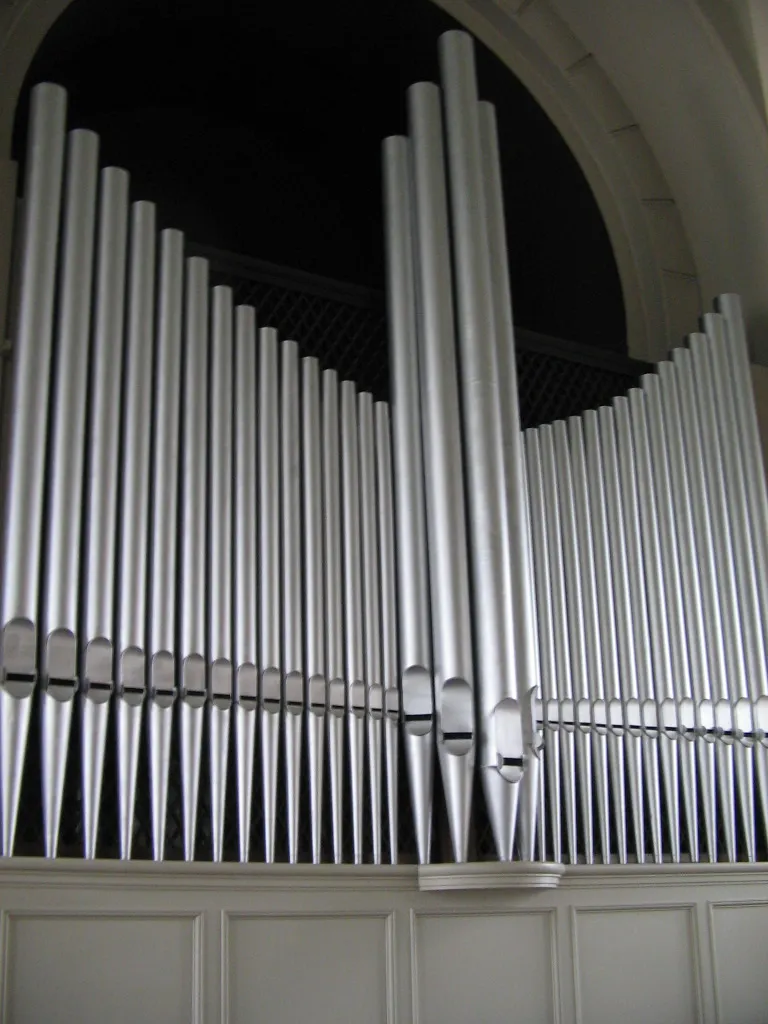 Orgelpfeifen in der Friedenskirche in Köln-Ehrenfeld