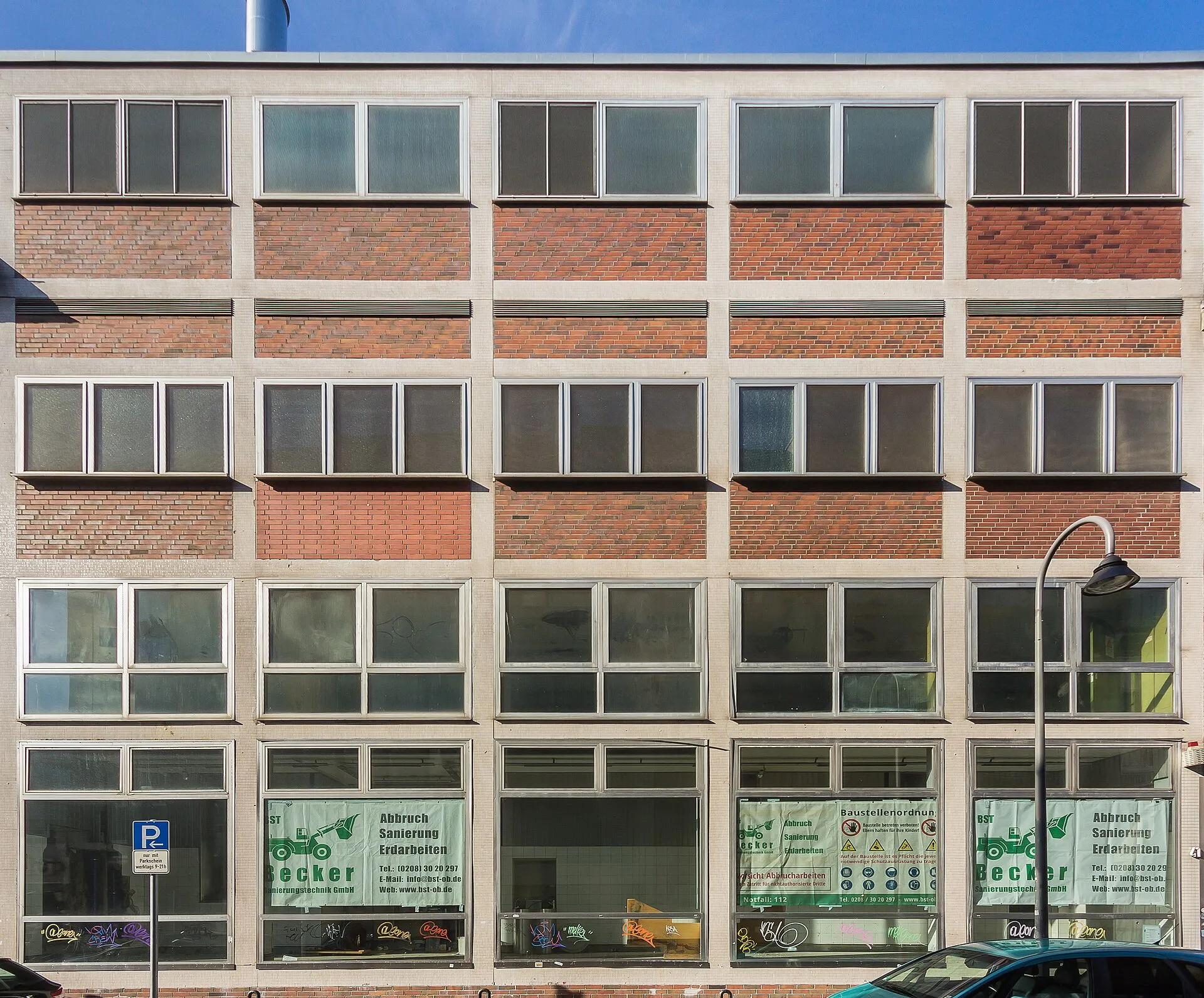 Gaffel Kölsch-Braubaus Eigelstein, Köln. Das Haus wird für den Abriss vorbereitet. Abriss in 2018