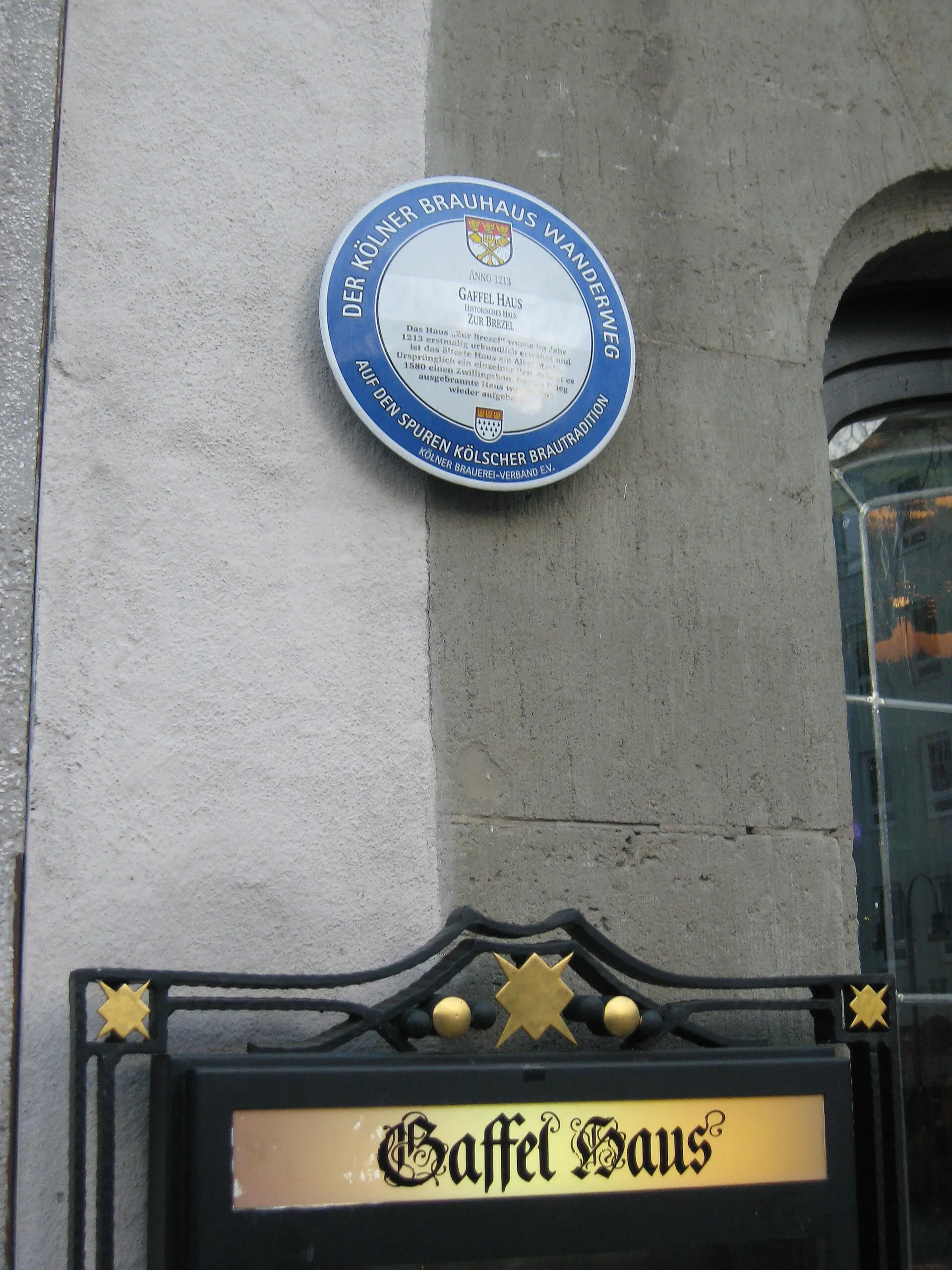 Brauhaus Gaffel, Brauhauswanderweg, Köln, (Alter Markt)