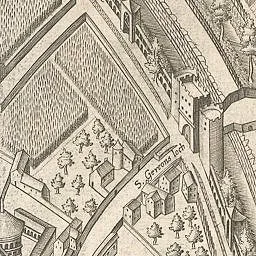 Holzschnitt: Gereonstor (1570)