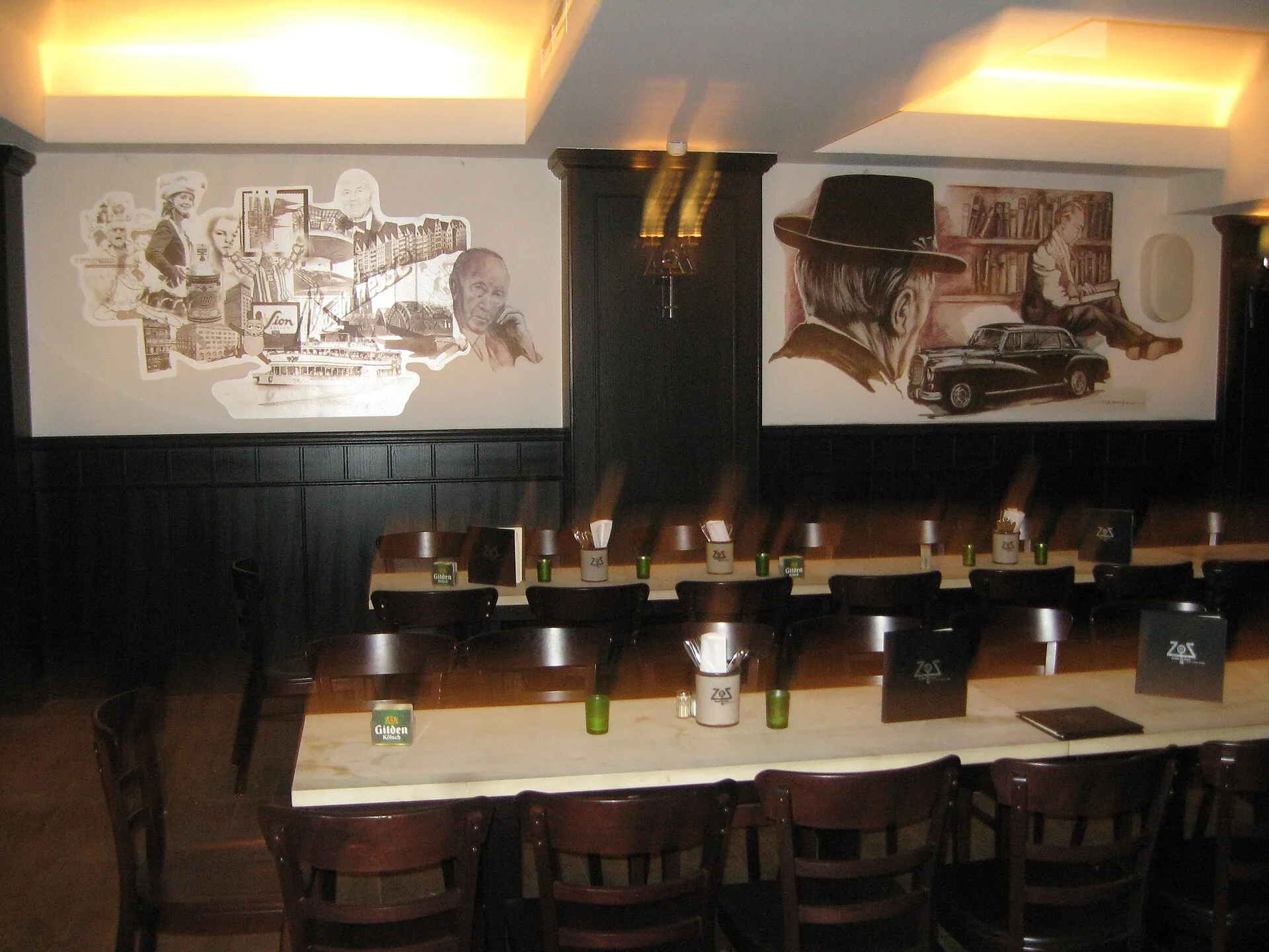(Details - Innenbereich) Brauhaus "Gilden im Zims - Heimat kölscher Helden" (hist. Haus "Zum Sankt Peter"), Köln Heumarkt