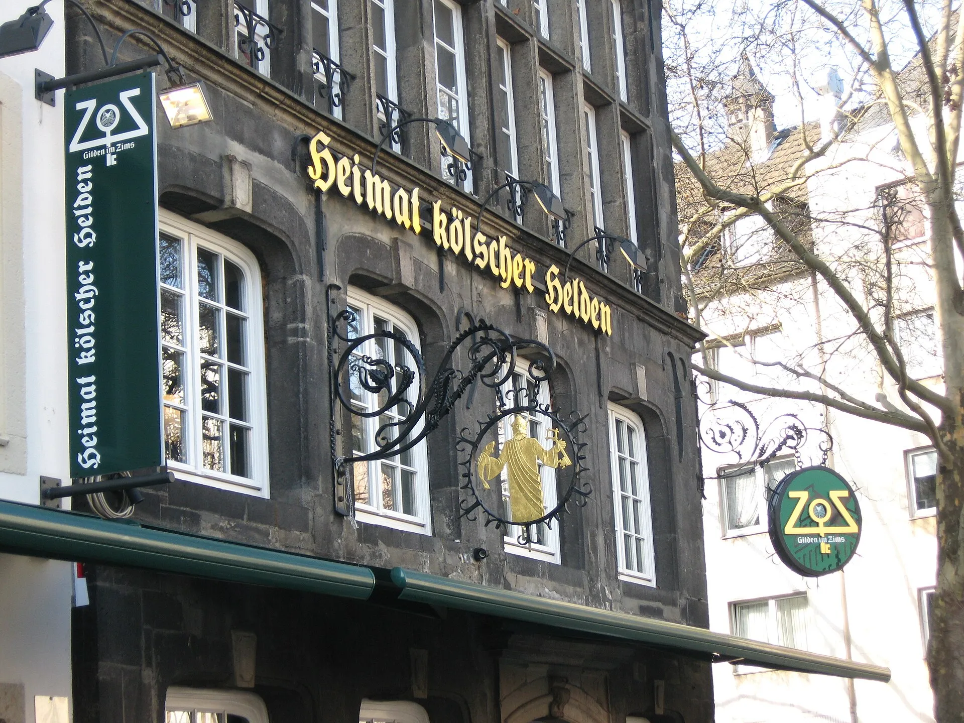 Brauhaus "Gilden im Zims - Heimat kölscher Helden" (hist. Haus "Zum Sankt Peter"), Köln Heumarkt