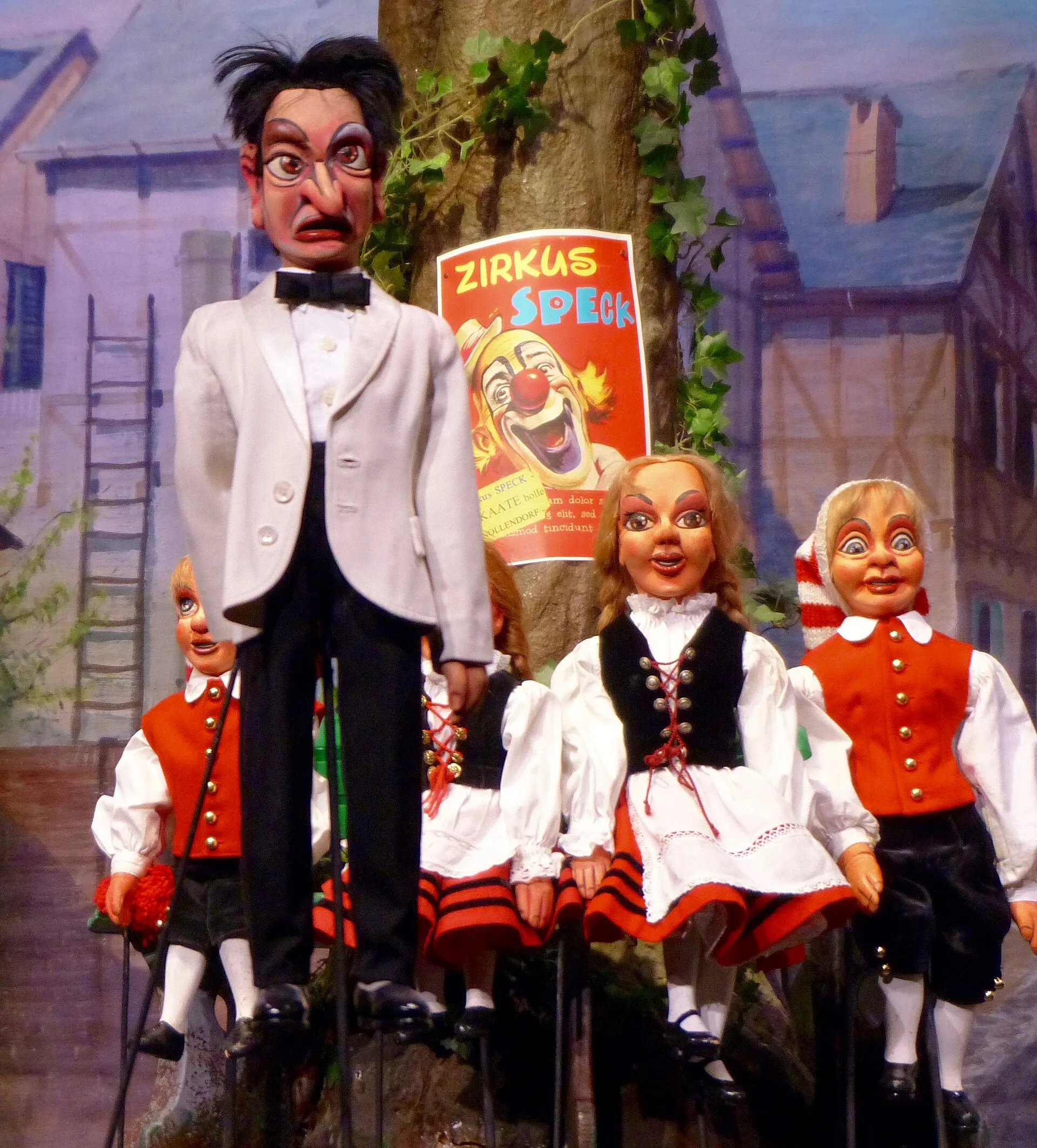 Hinger de Britz während der Hänneschen-Kirmes 2016: Schäl