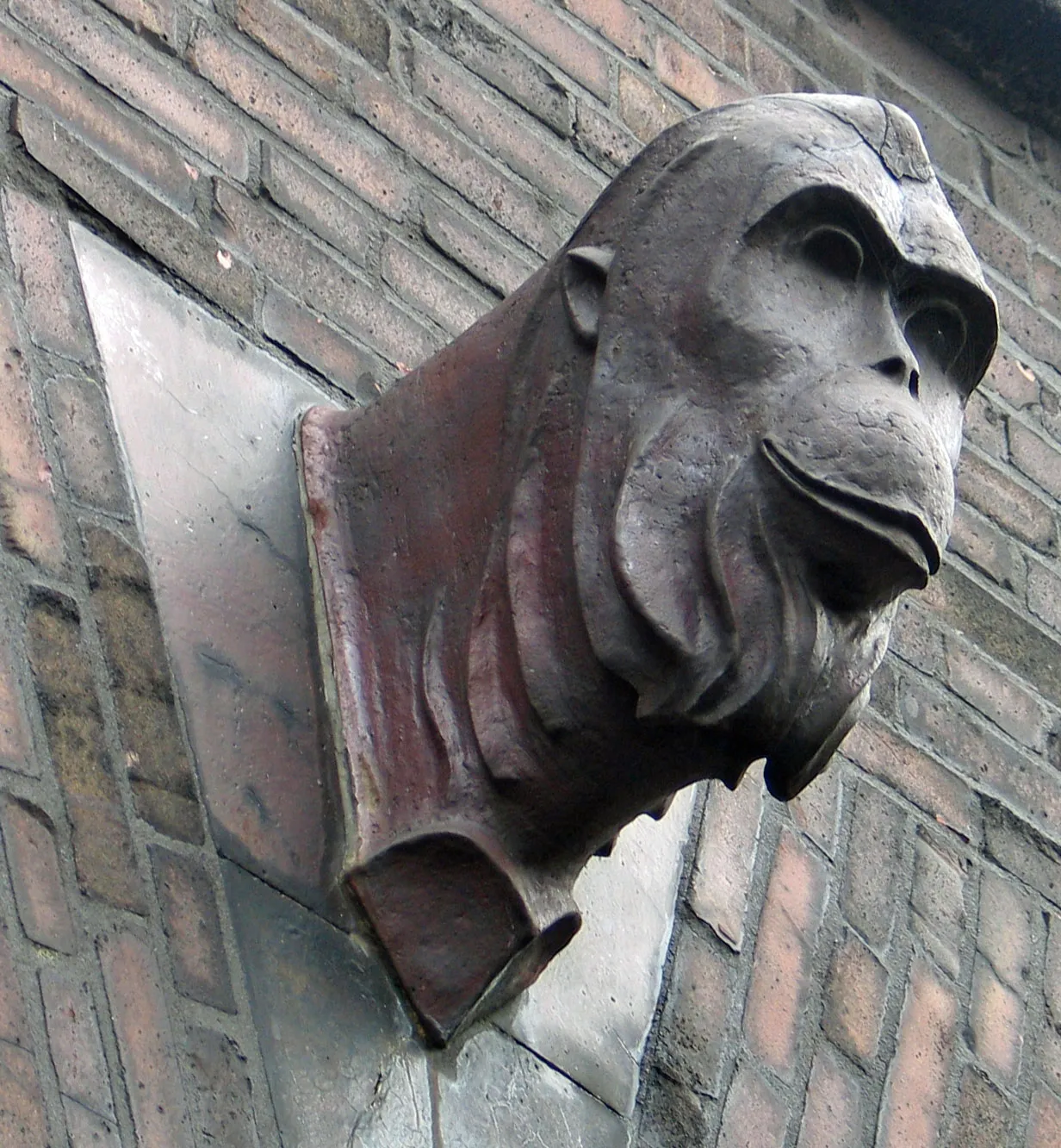 Monkey's Sculpture at Hansahochhaus, Cologne, Germany