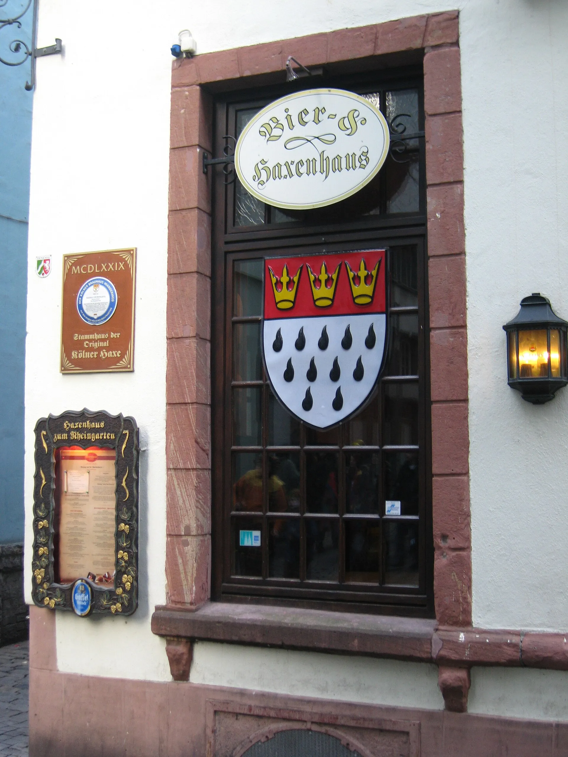 Haxenhaus am Rheingarten, Details (Köln)