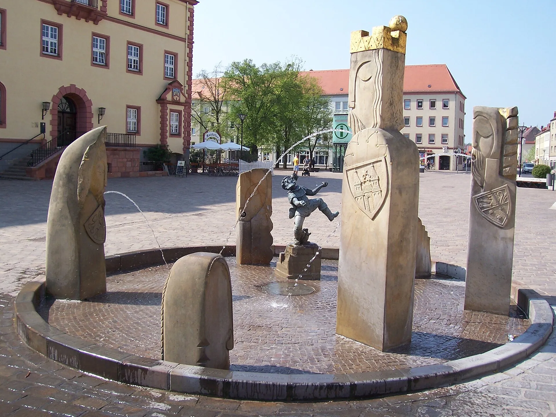 Marktbrunnen in Eilenburg, Bildhauer: Michael Weihe