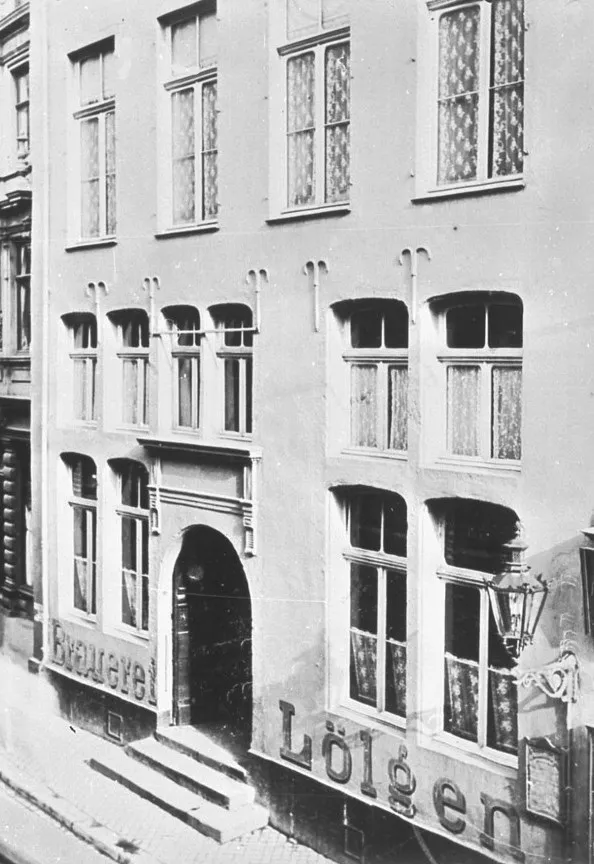 Hohe Pforte 8 - Haus zum Grin, Brauerei Lölgen (um 1900)