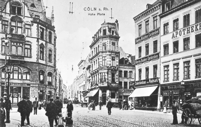 Hohe Pforte - vom Waidmarkt aus (um 1914)