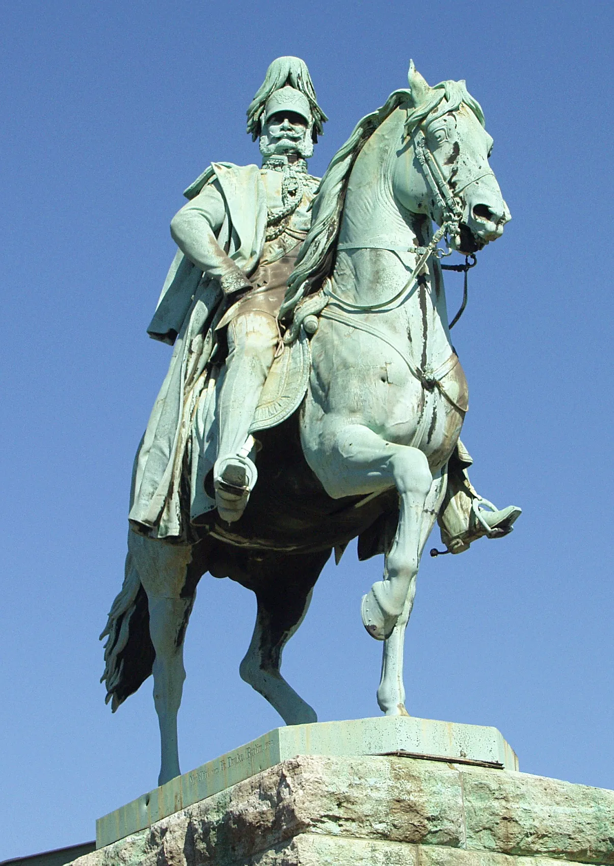 Kaiser-Wilhelm-Denkmal an der Hohenzollernbrücke Köln