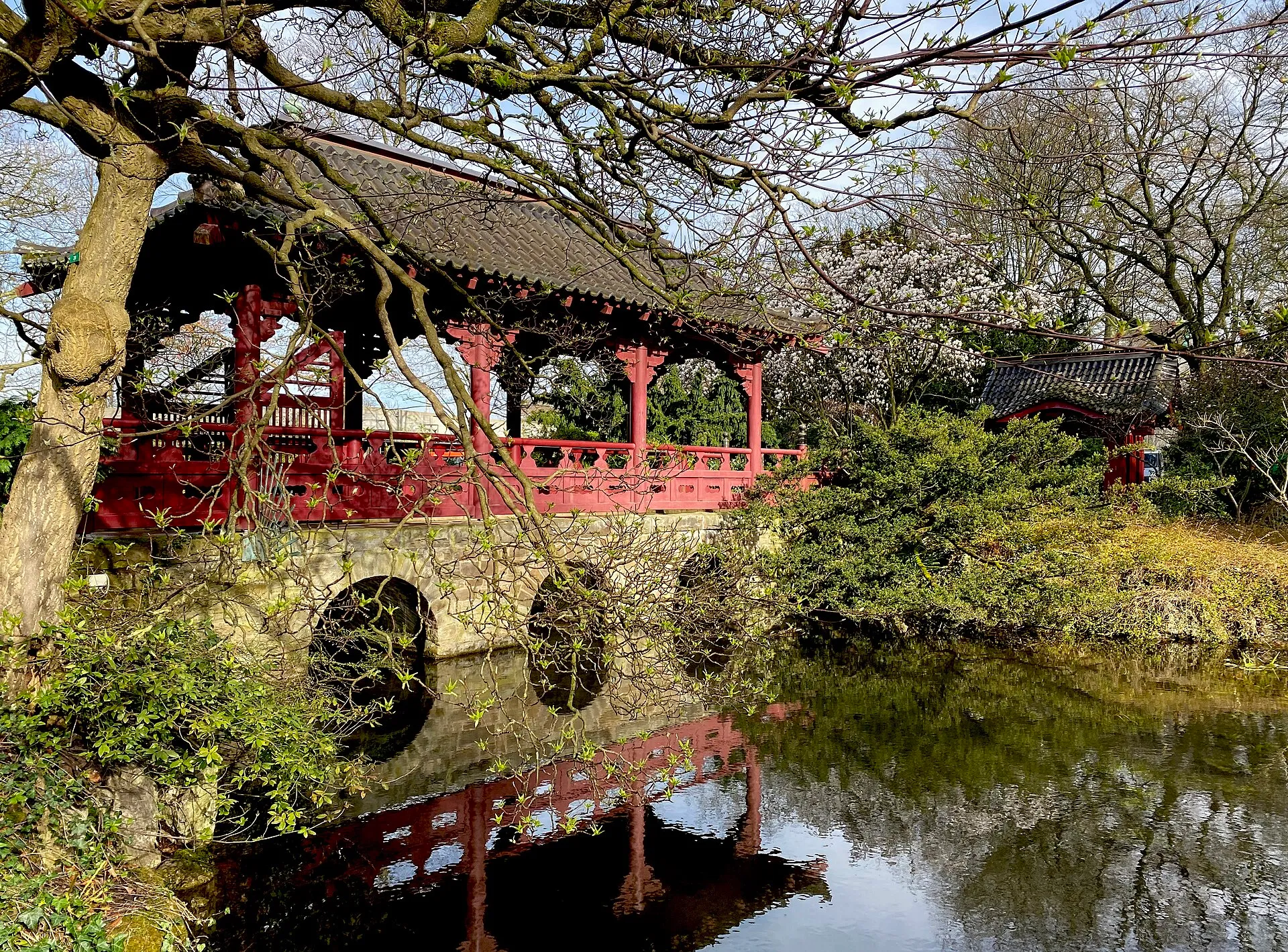Mikado-Brücke im Japanischer Garten Leverkusen