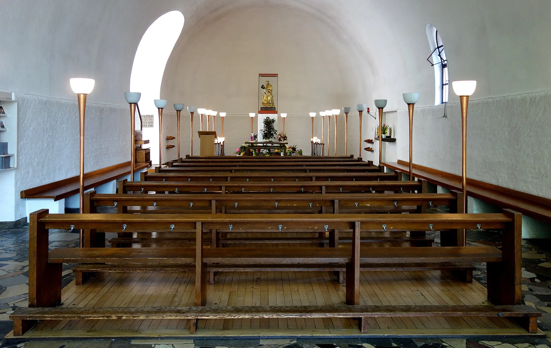 Innenraum der Kalker Kapelle in Köln-Kalk