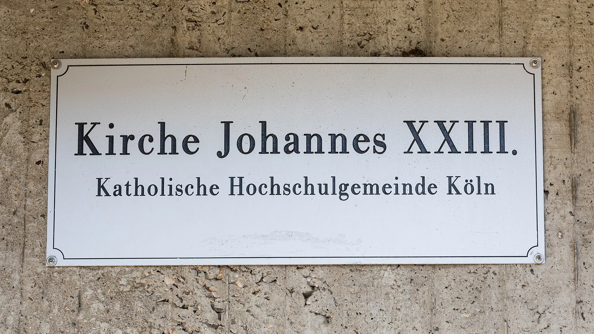 Kirche Johannes XXIII., Katholische Hochschulgemeinde Köln