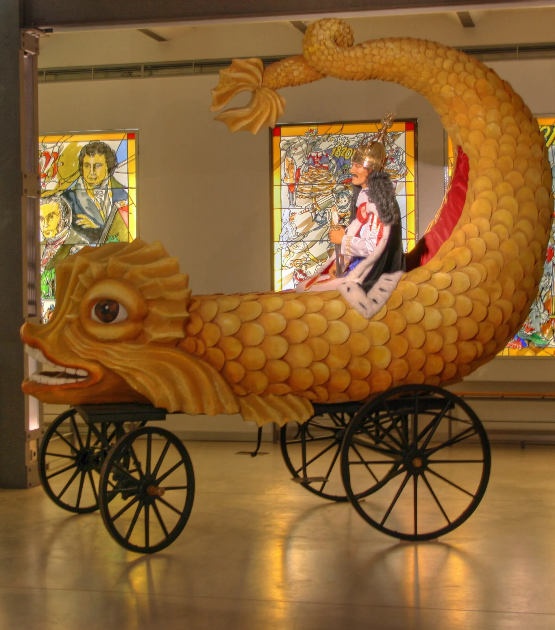 Der Kölner "Held Carneval" aus dem Jahre 1824; Nachbildung im Kölner Karnevalsmuseum