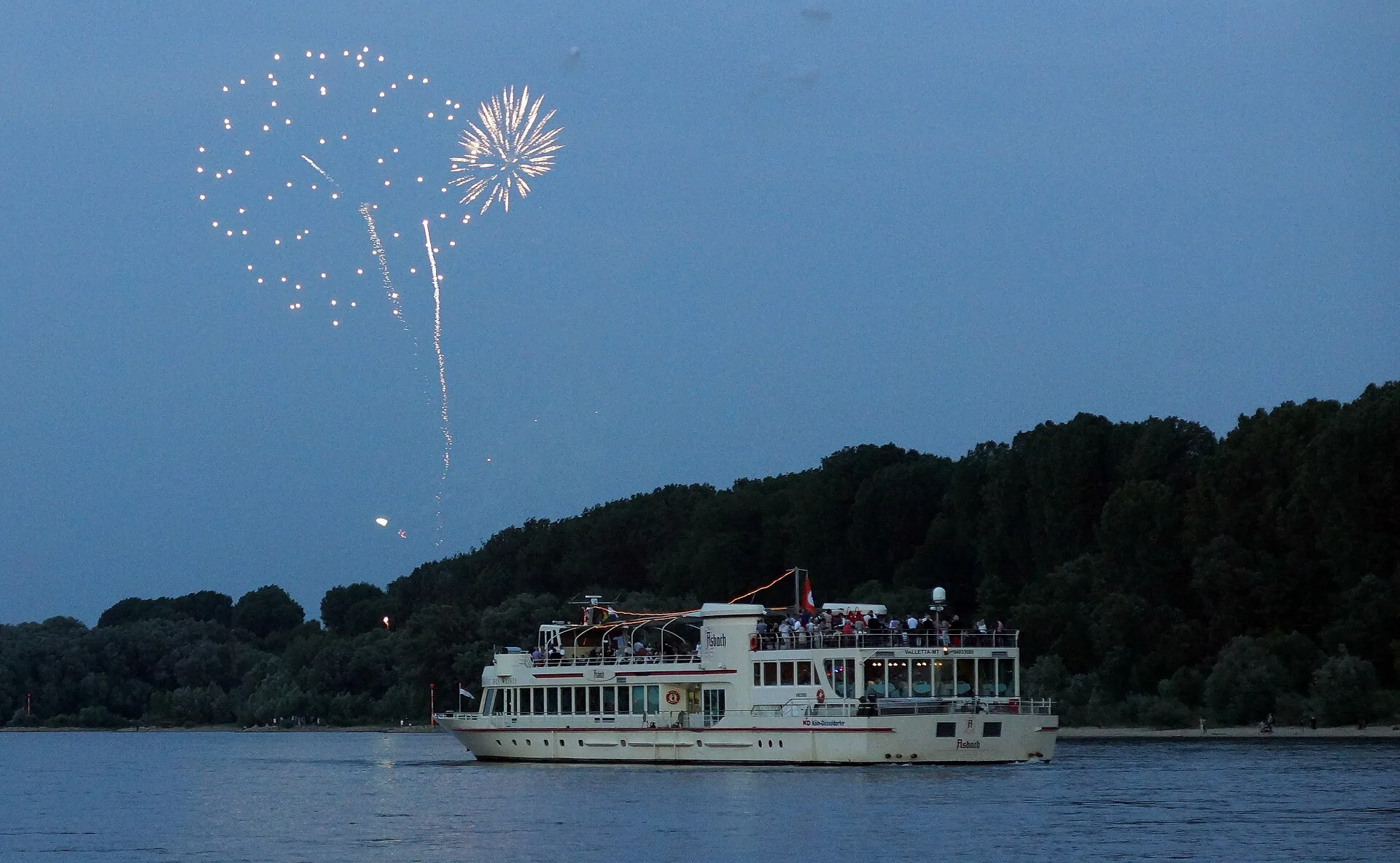 Passenger ship Asbach in Cologne.