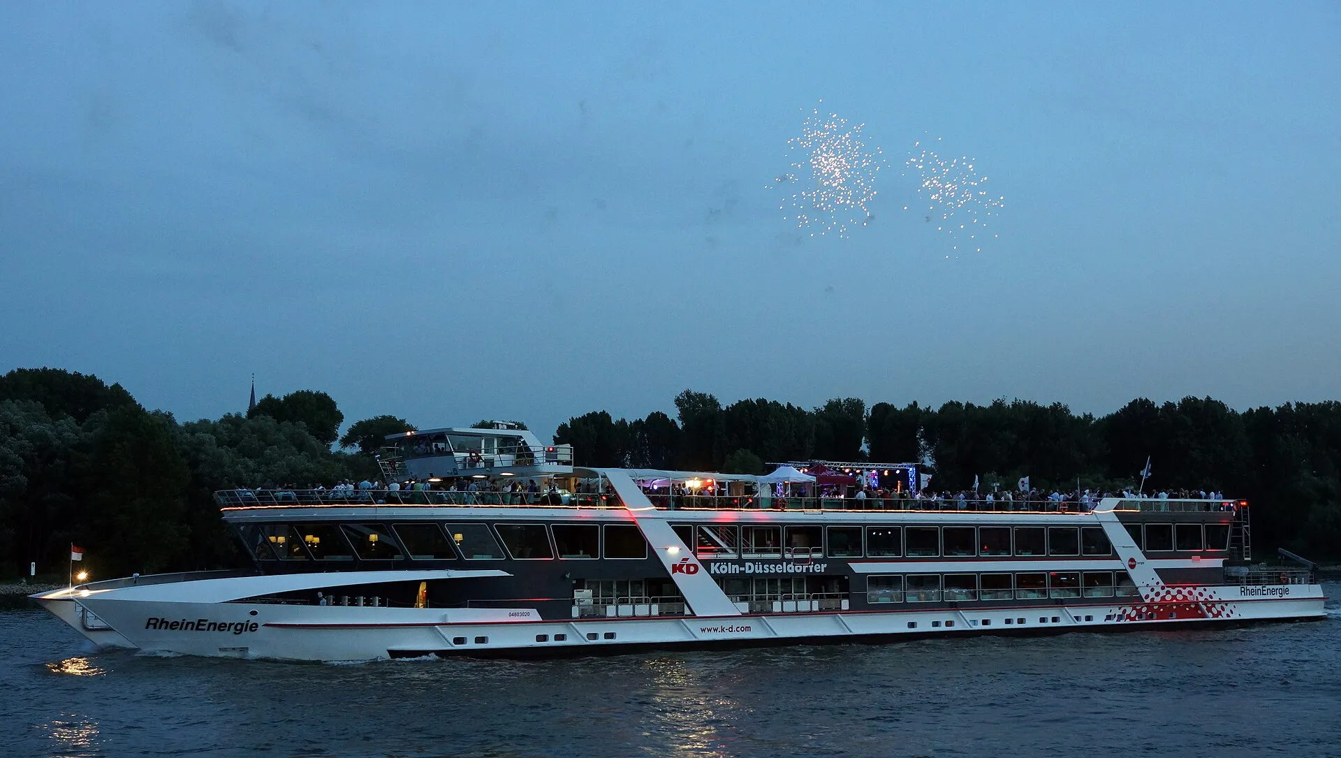 Passenger ship RheinEnergie in Cologne.