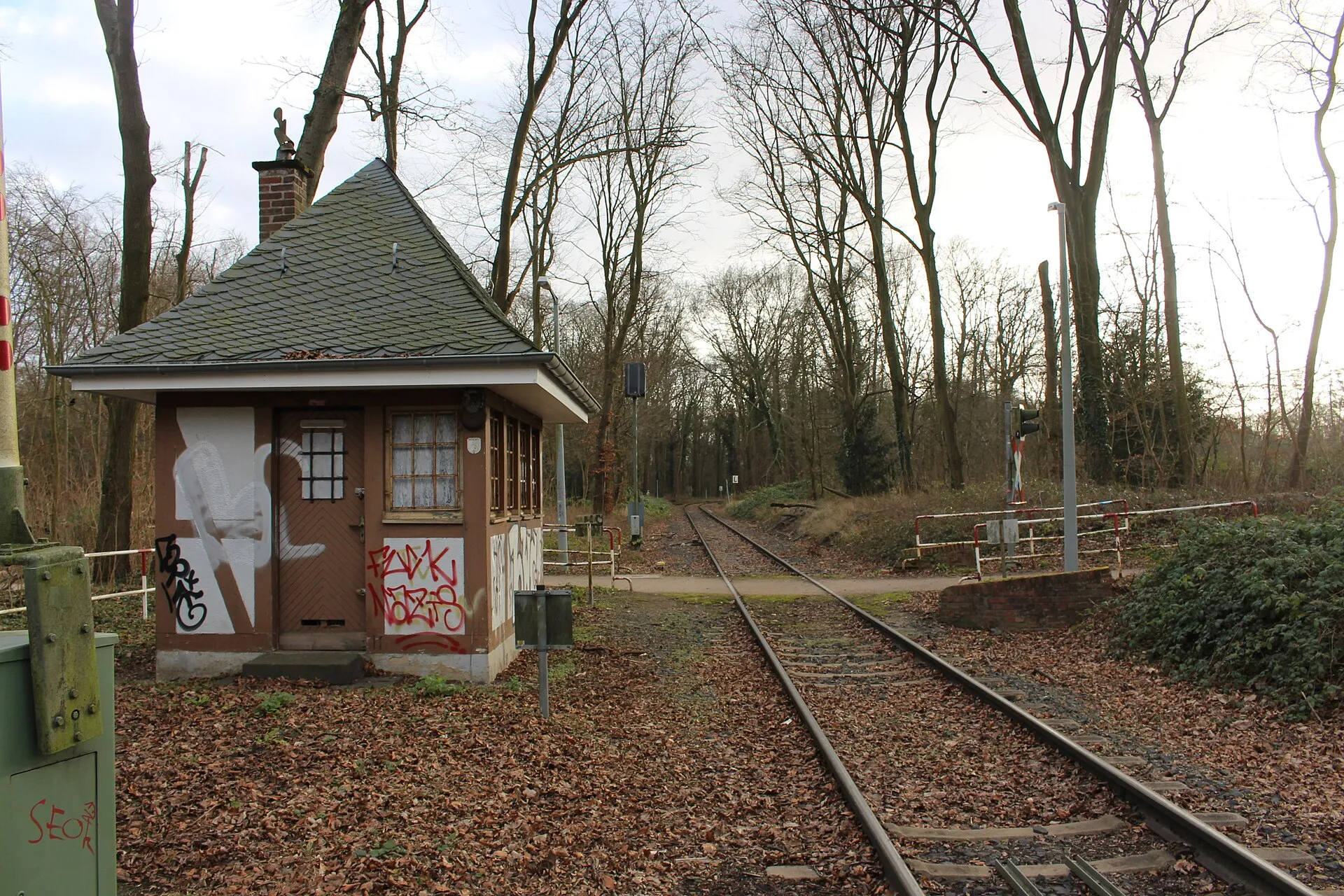 Bahnstrecke im Stadtwald