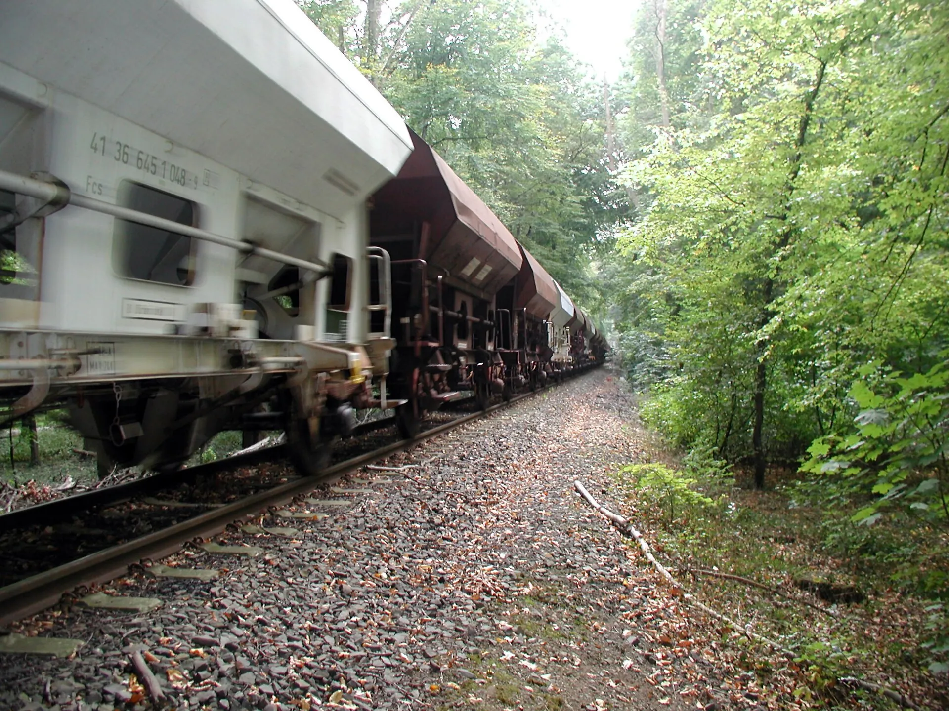 Offene Bahntrasse