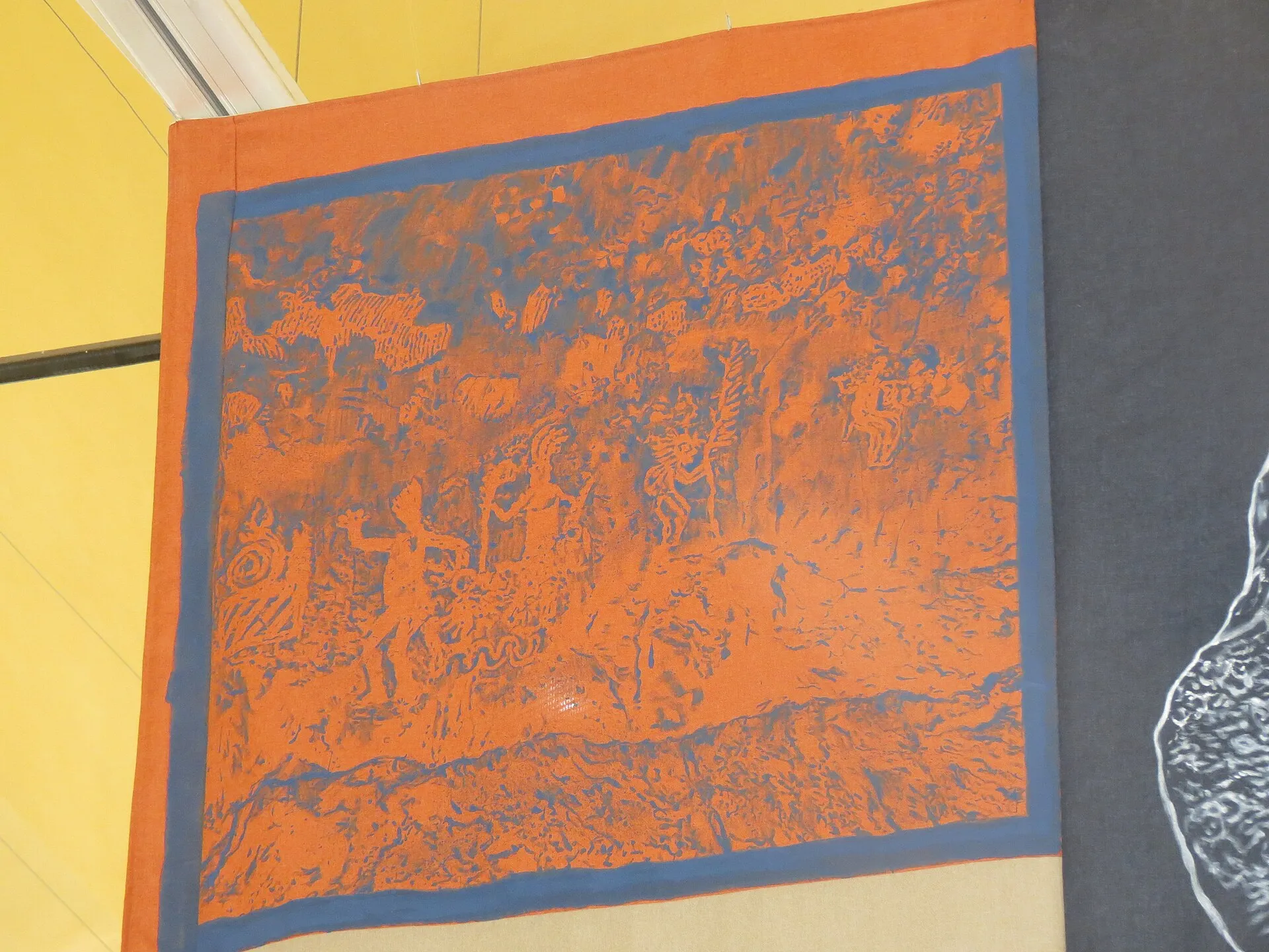 Mitos y ritos de Atotonilco de Sebastián Riffo (detalle), en la exposición De Aquí para Allá. Agitaciones Recíprocas entre México y Chile , en la Ex Escuela de