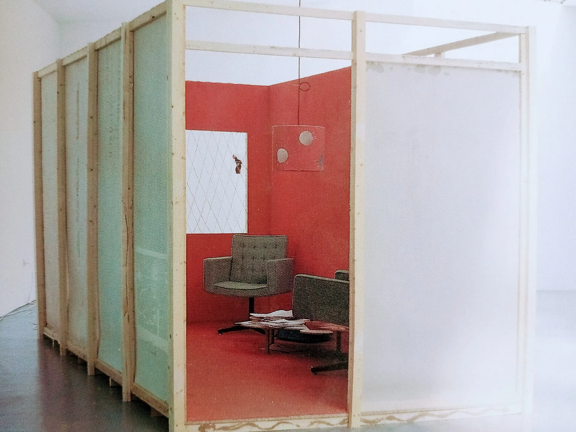 Installation view from the show Out of Space, Kolnischer Kunstverein, 2001