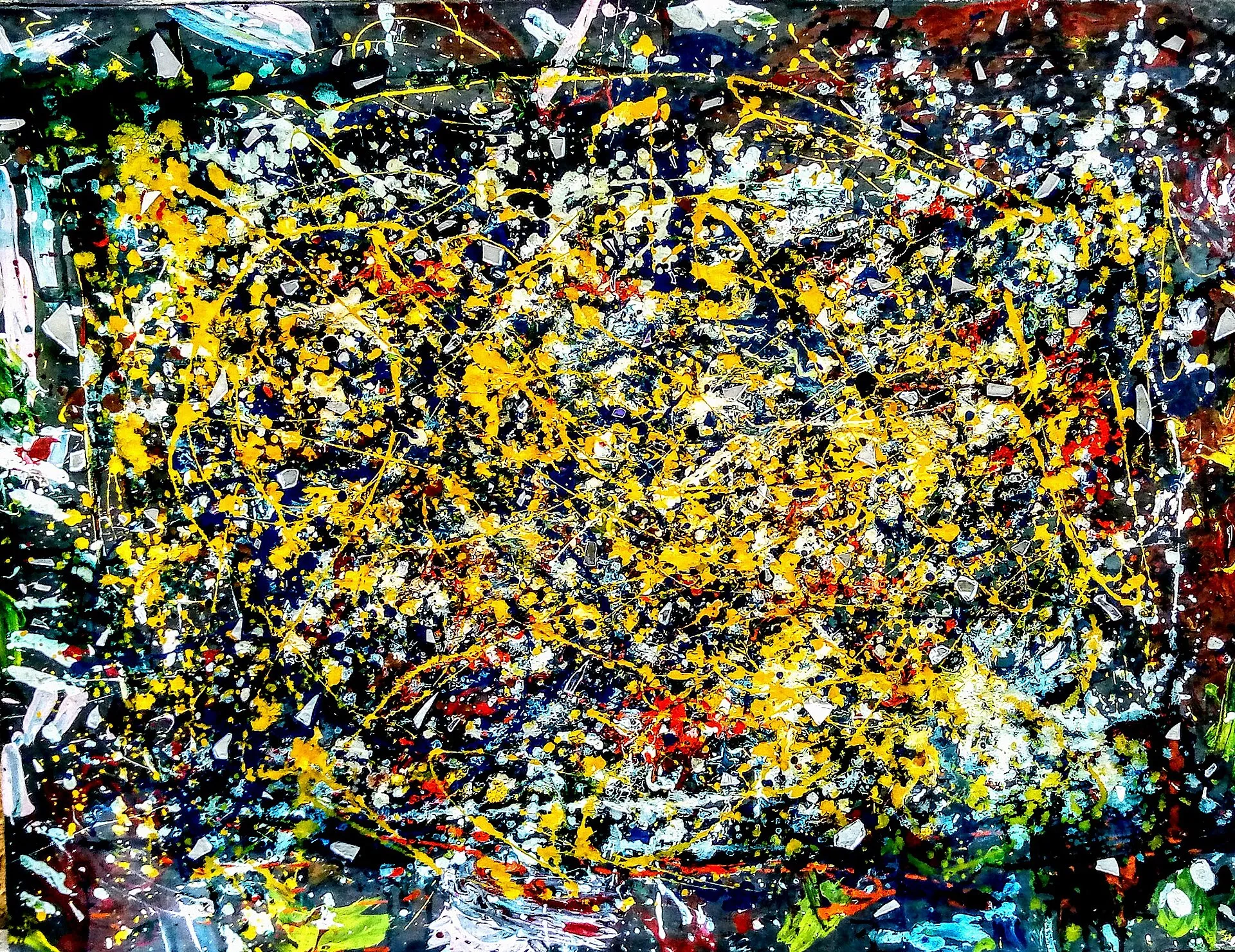 Medium: Acrylic Glossy painting on canvas Size:4 feet x 6 feet