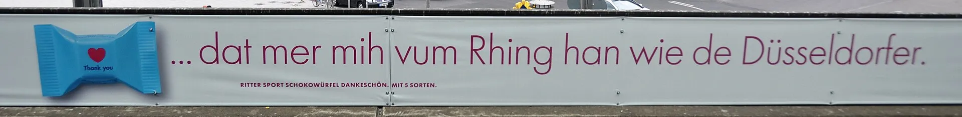 Schokoladenwerbung im Kölner Hauptbahnhof