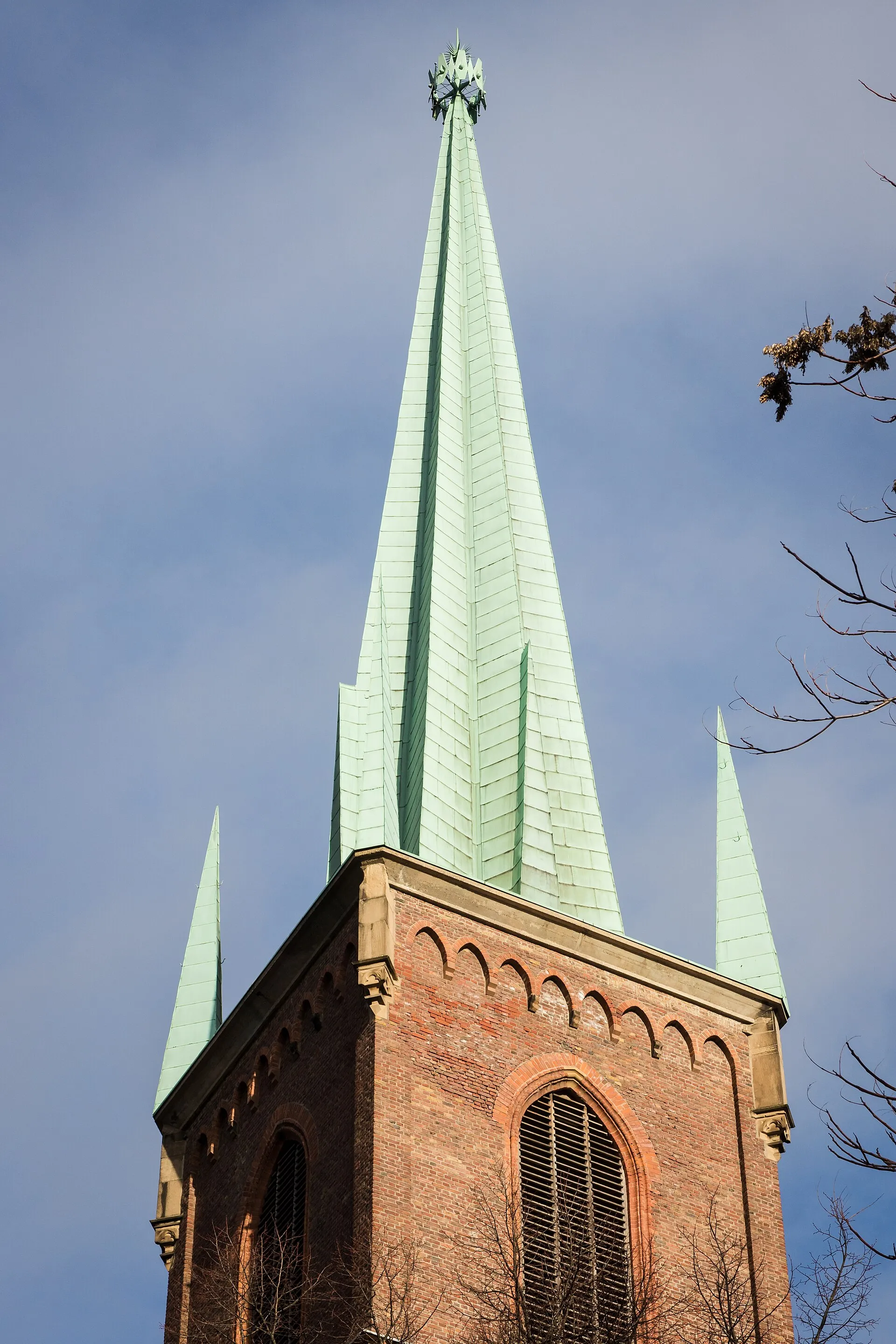 Liebfrauenkirche Köln-Mülheim, Turmhaube. Architekt Ernst Friedrich Zwirner