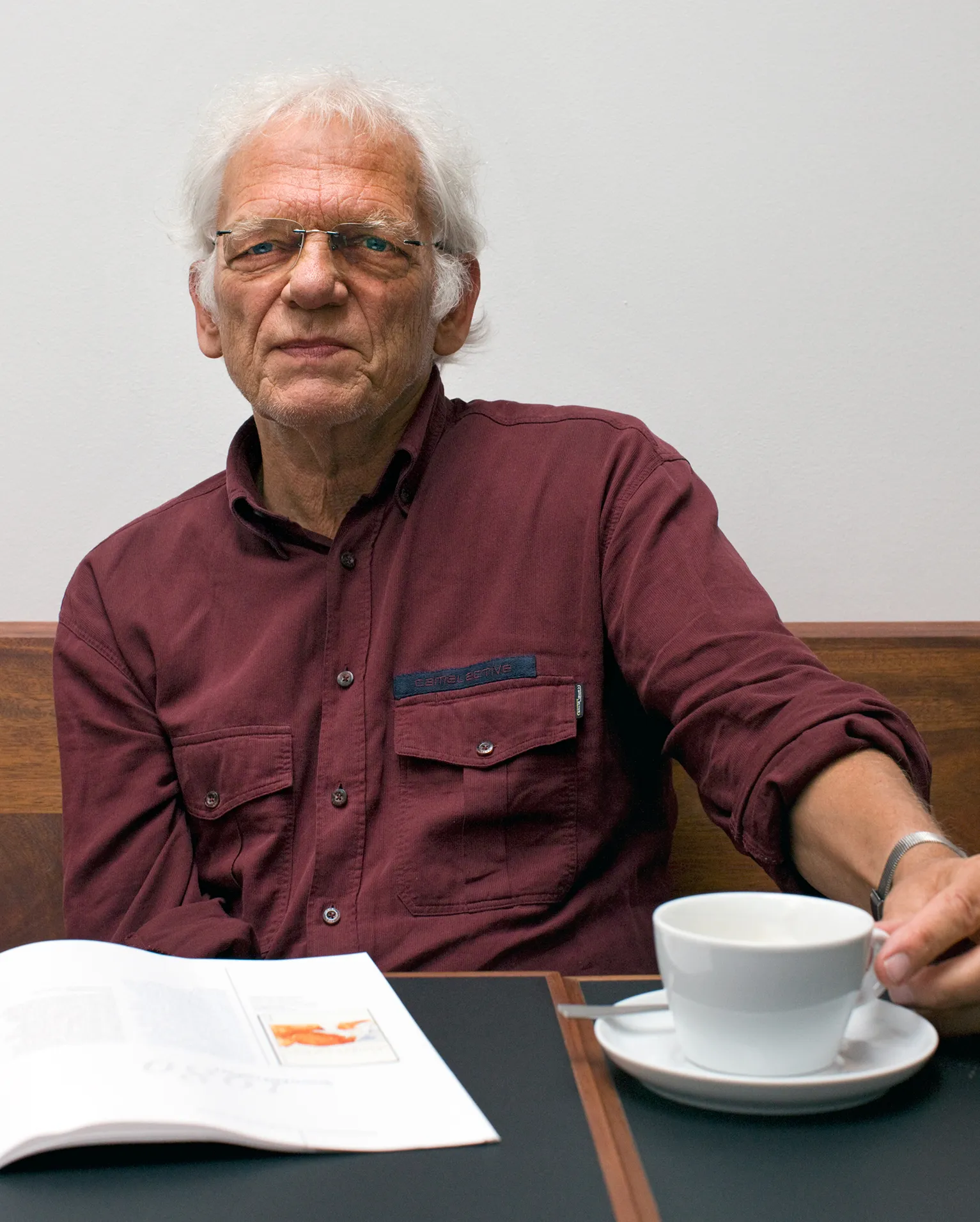 Erasmus Schöfer, Schriftsteller, im Literaturhaus Köln (15. Juni 2008)