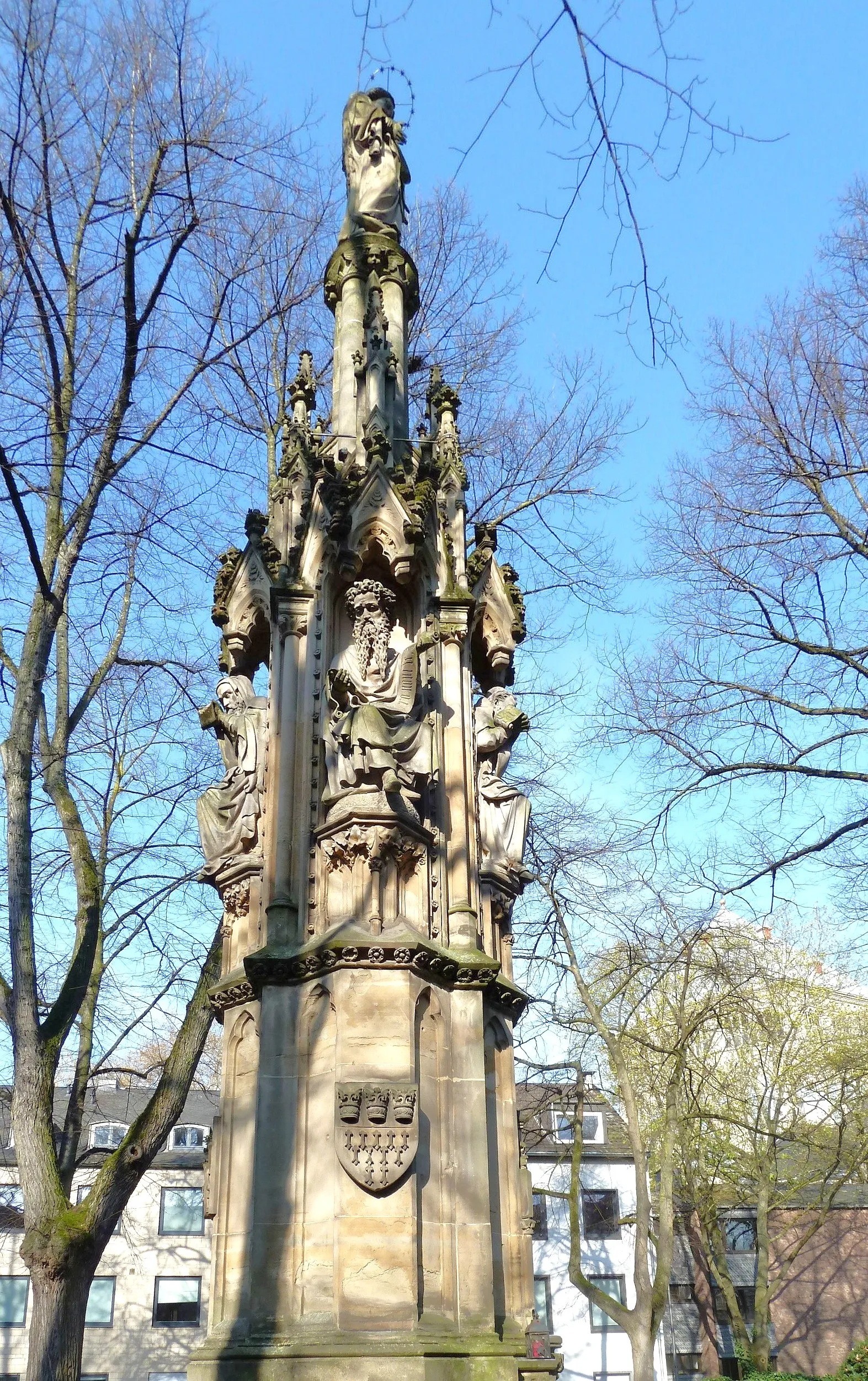 Mariensäule (Köln), unterhalb das Kölner Stadtwappen