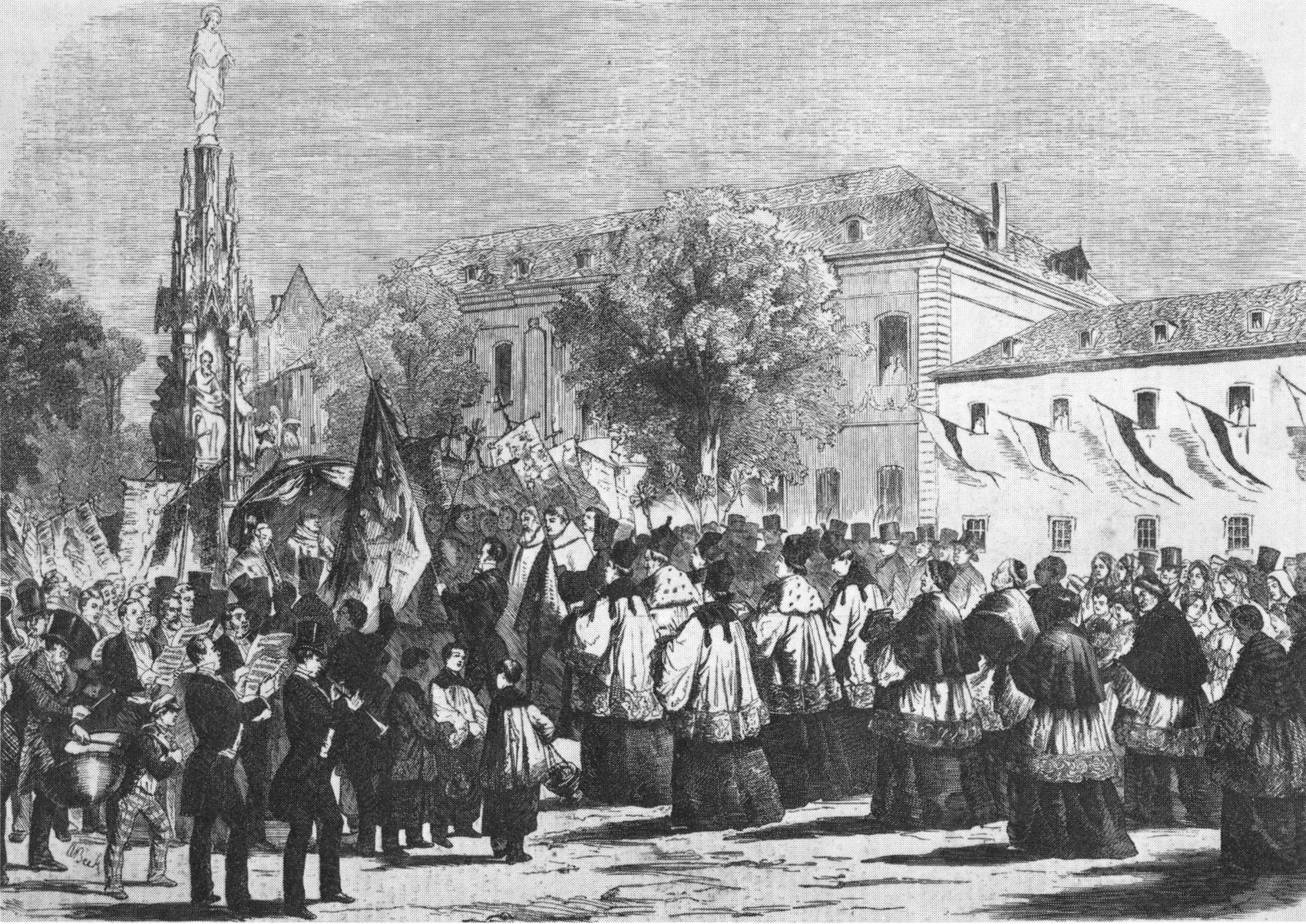 Einweihung der Mariensäule (Köln) am 8. September 1858