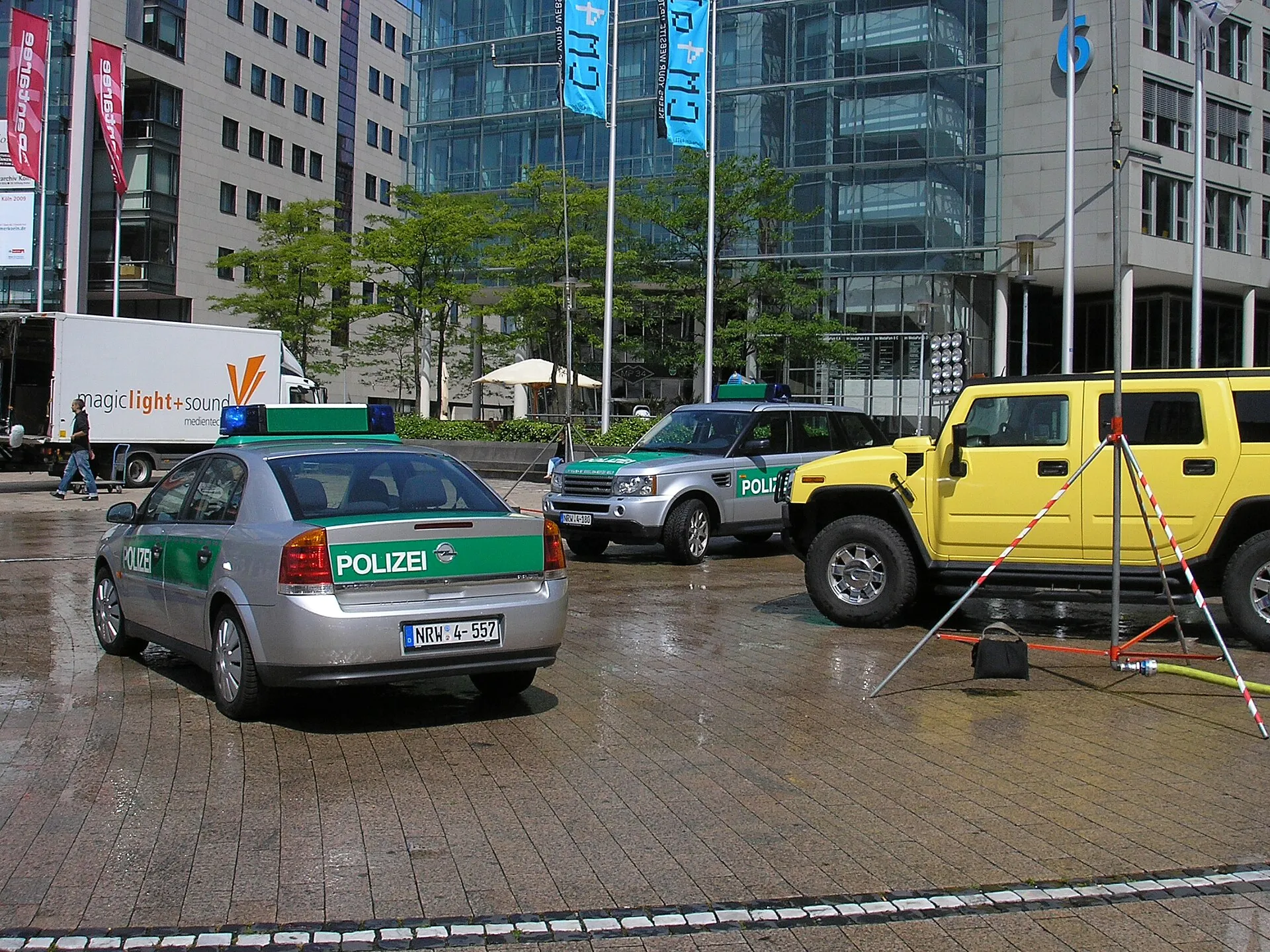 Das MediaPark-Gelände ist immer wieder Schauplatz von Dreharbeiten.