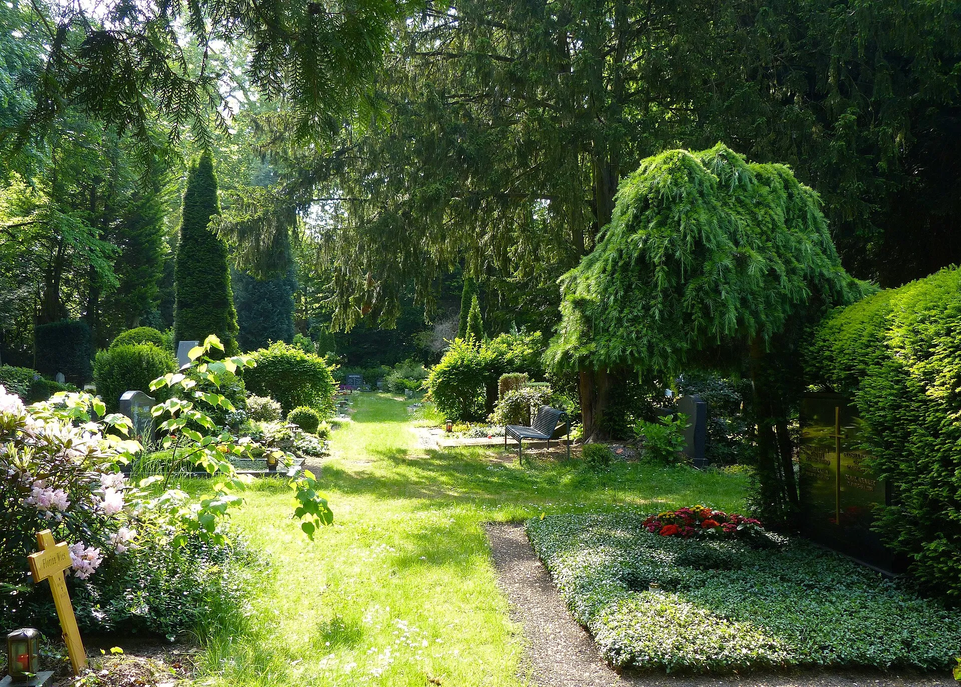 LSG Melatenfriedhof: Grünanlagen und Baumbestand des Friedhofs