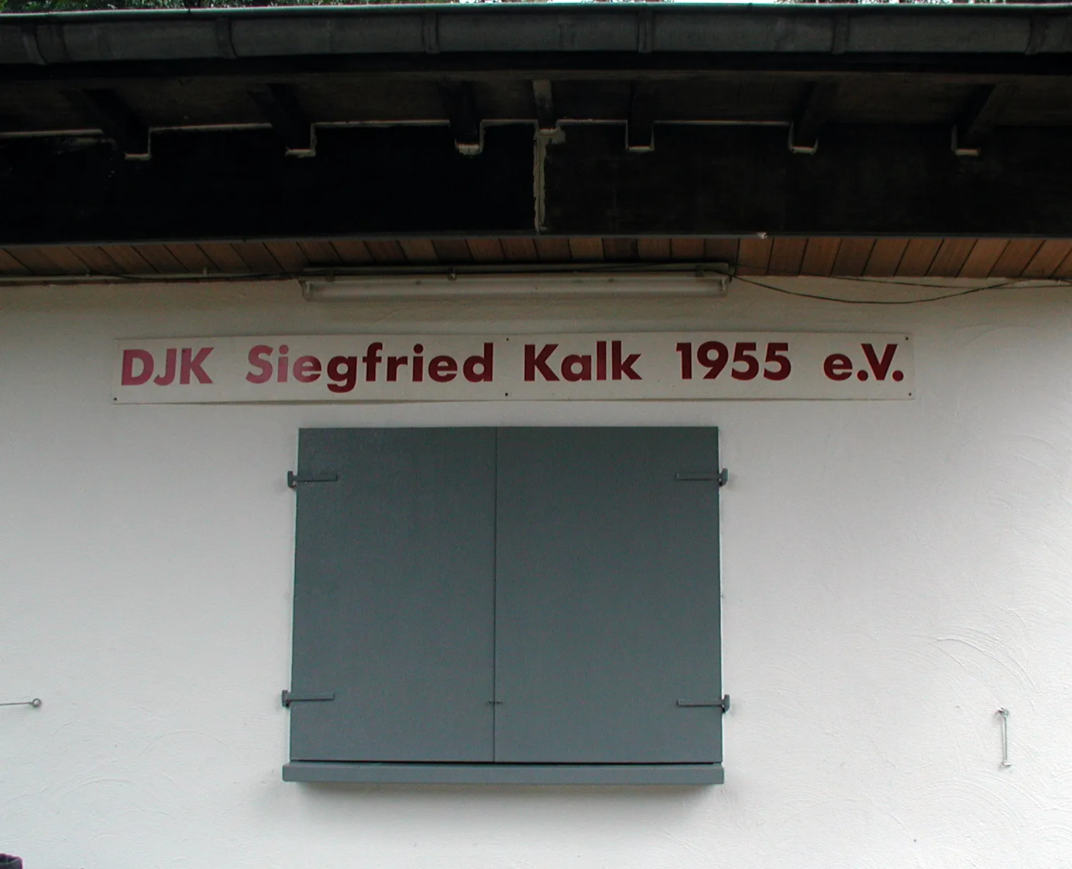 Köln, Merheimer Heide DJK Siegfried Kalk Klubanlage Detail