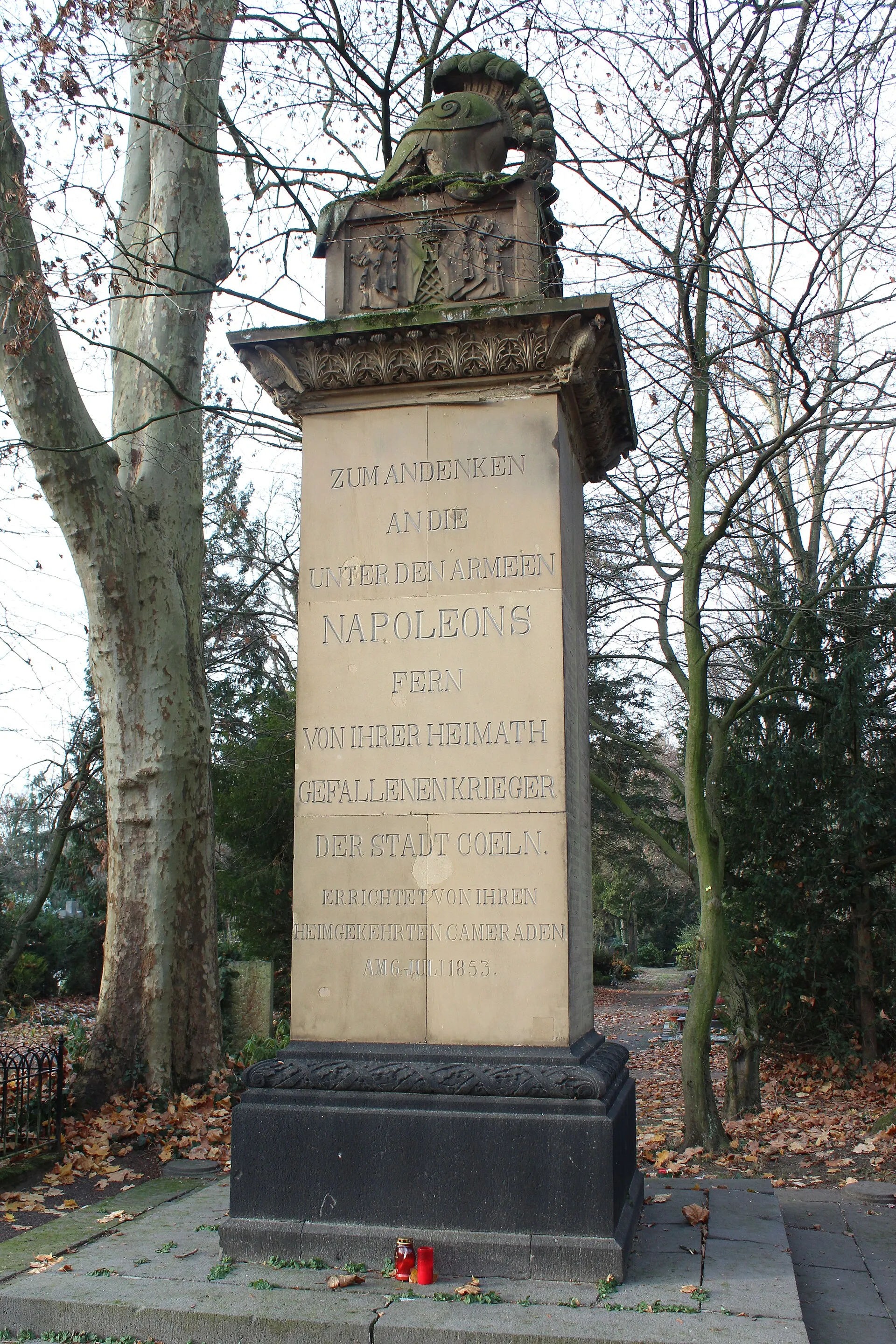Napoleonstein auf dem Melatenfriedhof