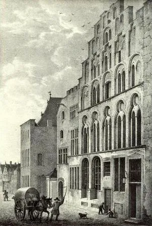 Das Overstolzhaus, um 1230 von Werner Overstolz errichtet. Das repräsentative Patrizierhaus in der Rheingasse gehört zu den bedeutendsten Profanbauten der Roman
