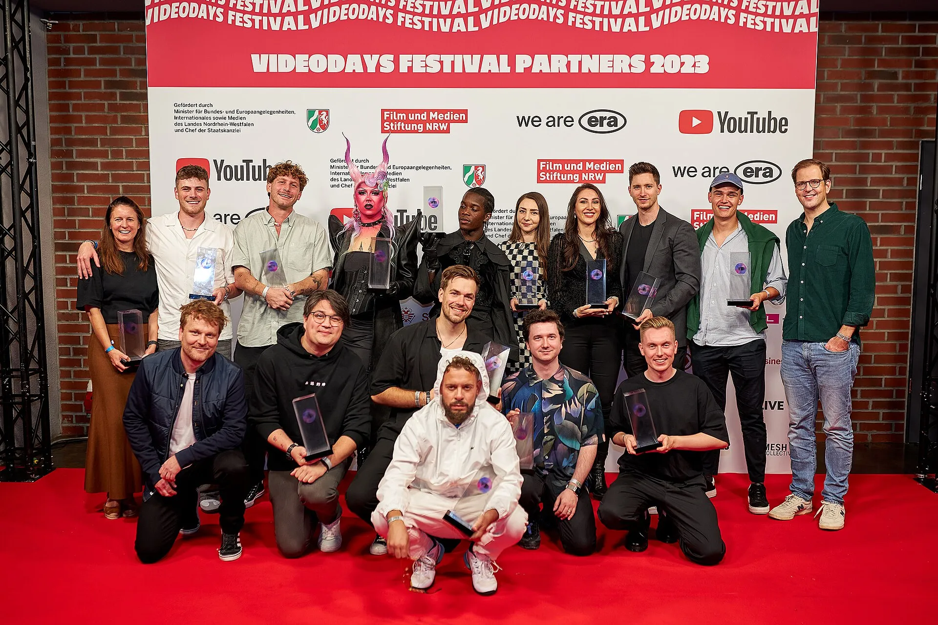 Gewinner bei der VD Award Gala des VideoDays Festivals 2023 im Kölner Palladium